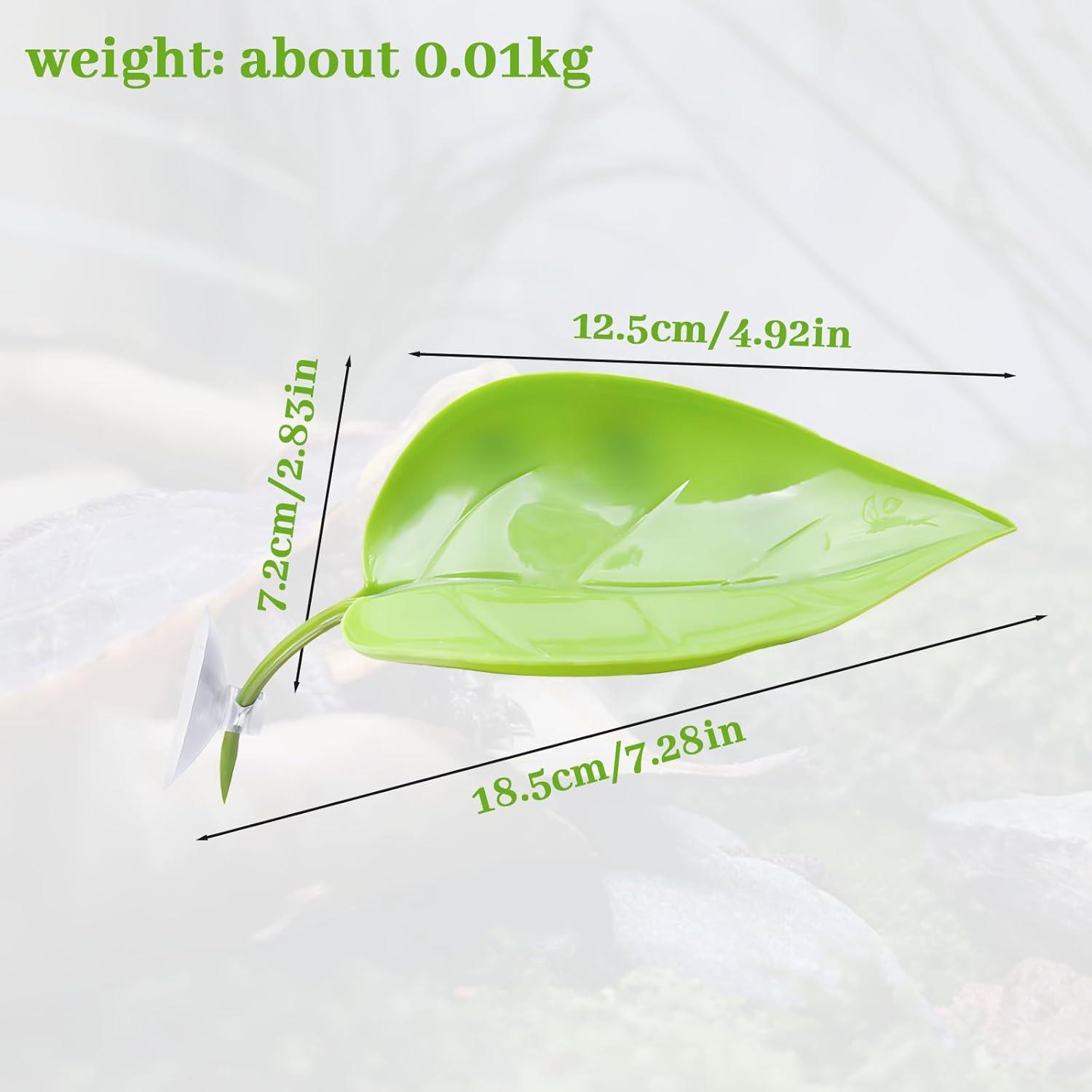 Plataforma de Sol para Tortugas LIN-YL 4 Piezas Verde Hoja