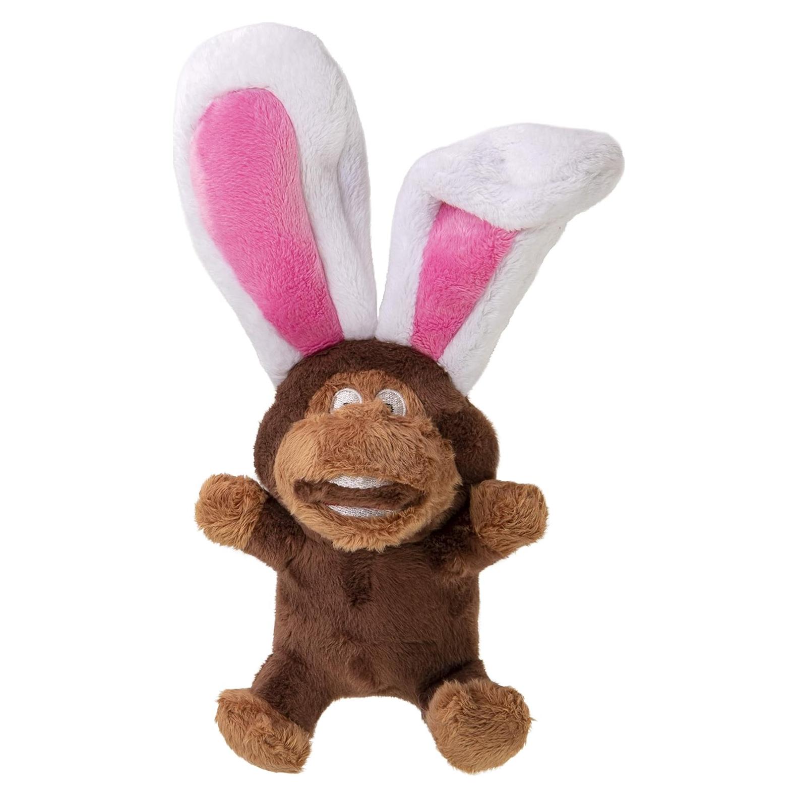 Juguete de Peluche para Perros goDog Flips Mono-Conejo Pequeño