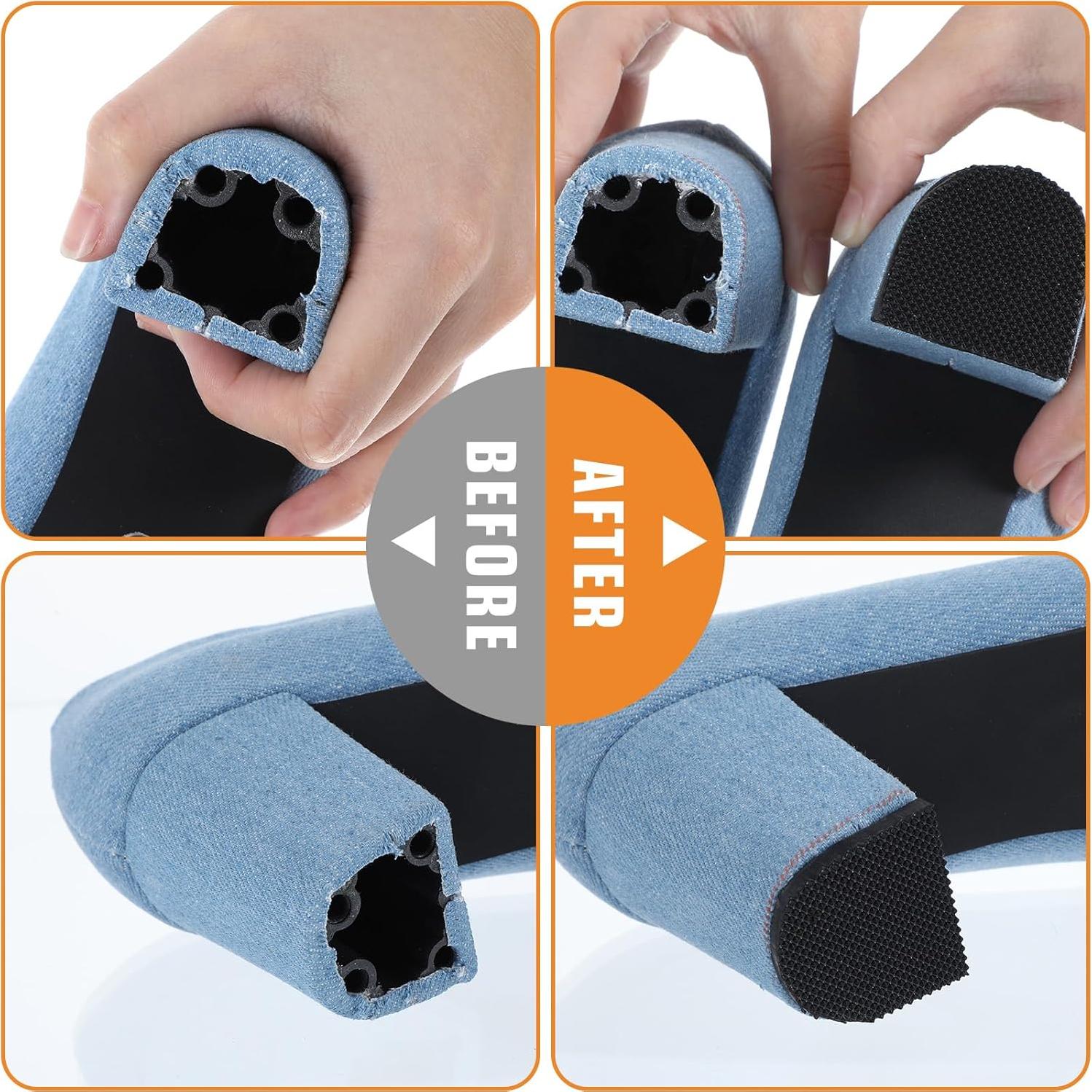 16 Piezas Reemplazo Tacón de Goma Antideslizante HJZHII 6.2cm