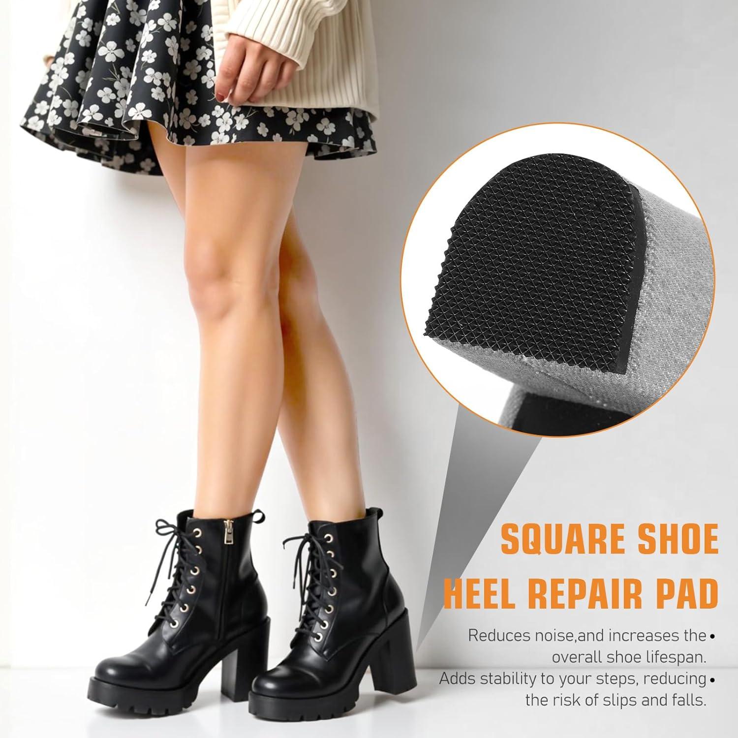 16 Piezas Reemplazo Tacón de Goma Antideslizante HJZHII 6.2cm