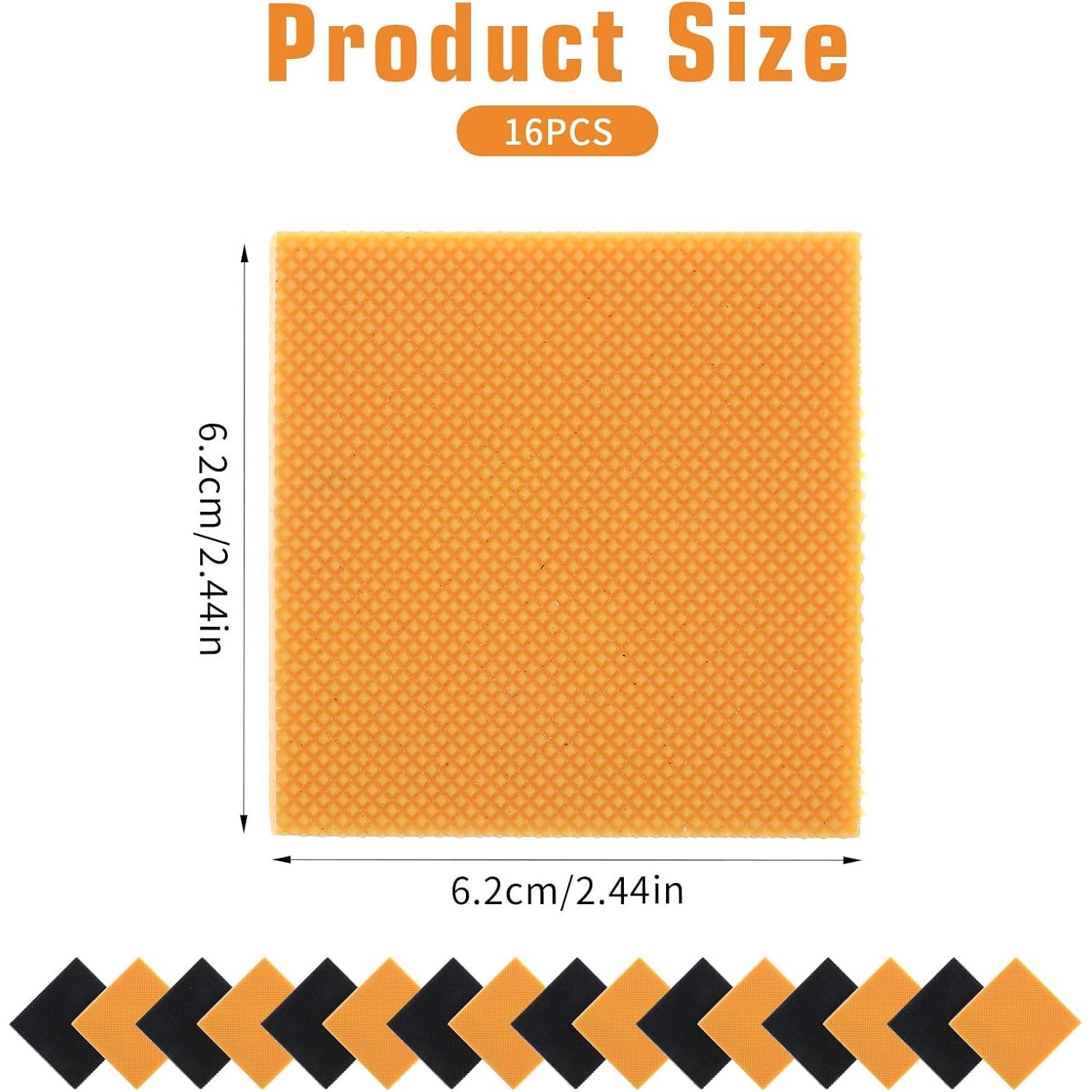 16 Piezas Reemplazo Tacón de Goma Antideslizante HJZHII 6.2cm