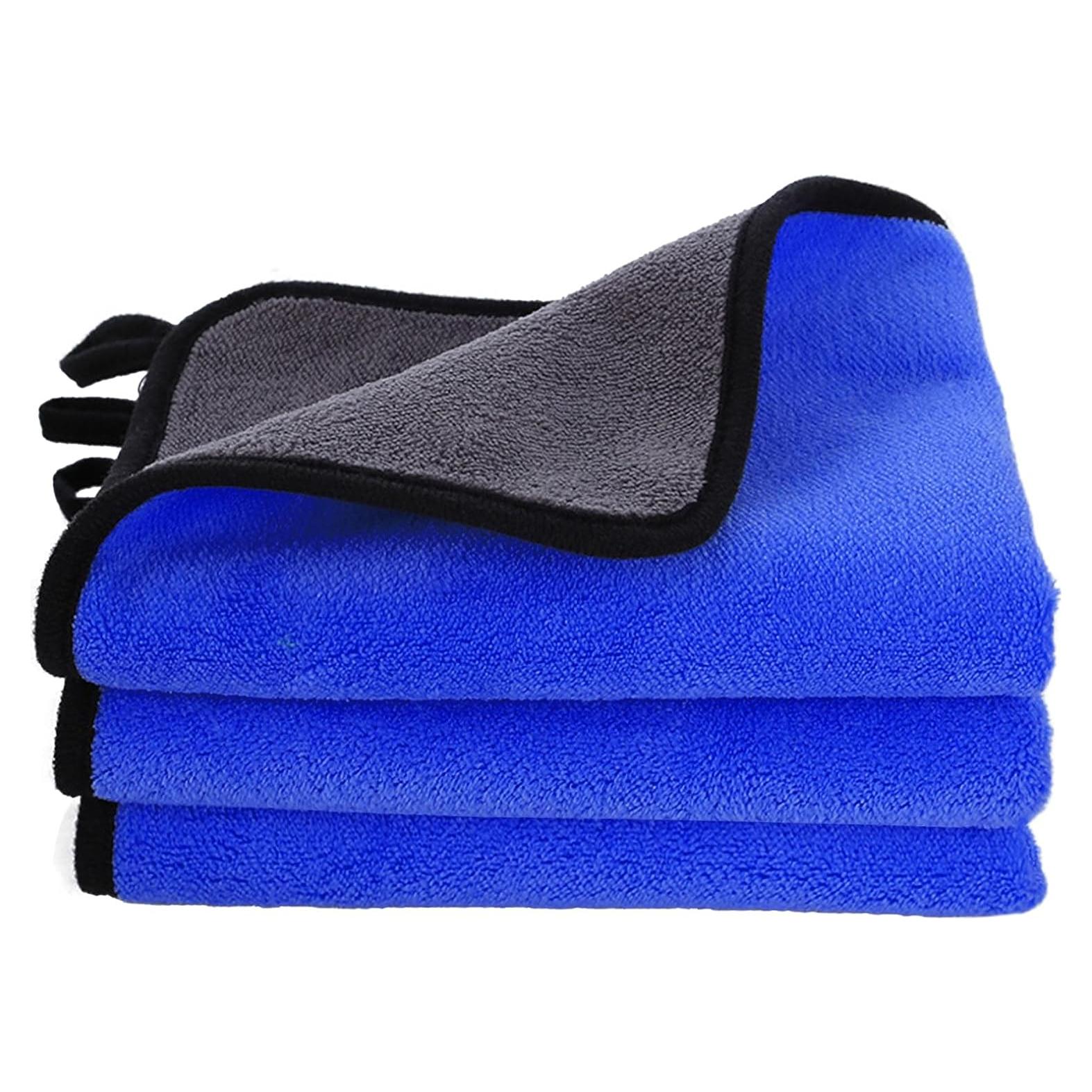 Toallas de Microfibra Hovom 3 Piezas 60x30cm Azul