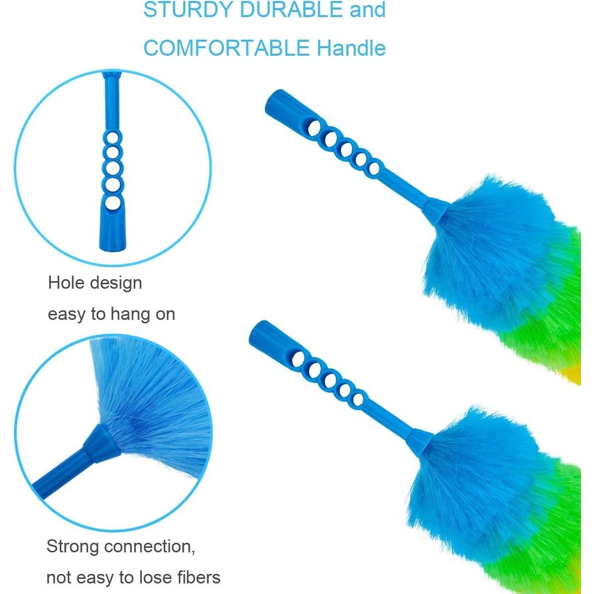 Paquete de 2 Plumeros Estáticos Tockrop 48 cm Lavables y Flexibles