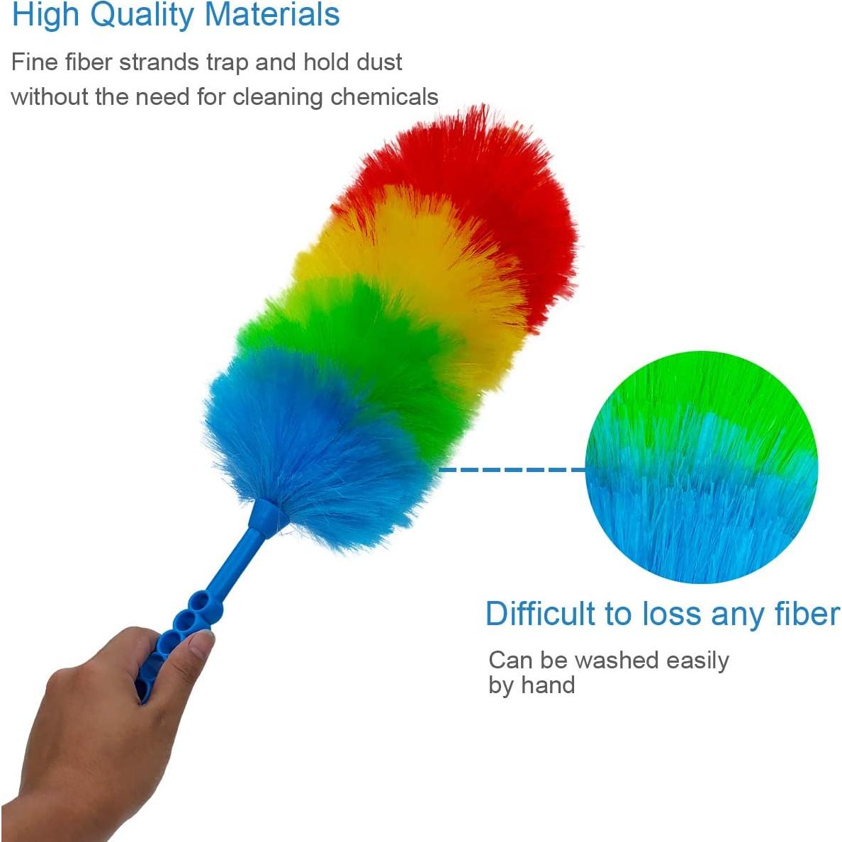 Paquete de 2 Plumeros Estáticos Tockrop 48 cm Lavables y Flexibles