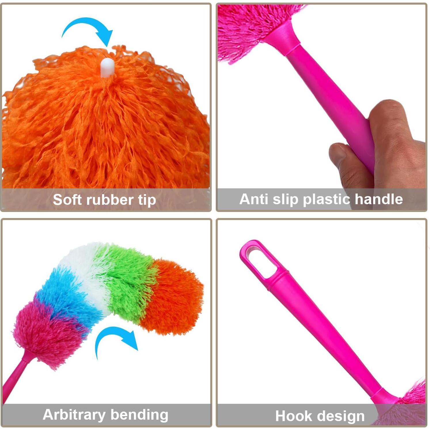 Paquete de 2 Plumeros de Microfibra HSHTTKL 50.8 cm Lavables