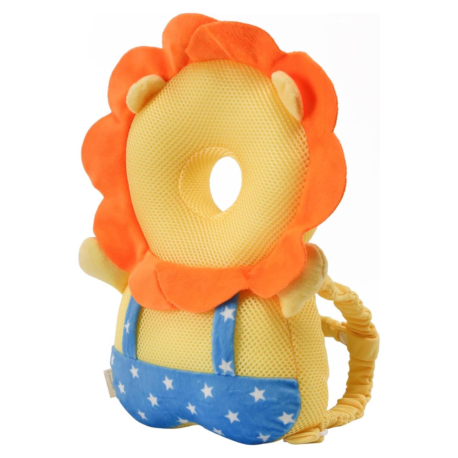 Mochila Protectora de Cabeza Bebé León - Suave y Ligera