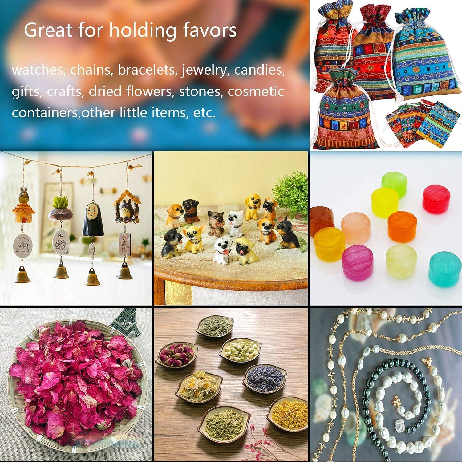 Bolsas de Regalo Ecológicas Pinowu 13x18cm Algodón Reutilizables 12pcs