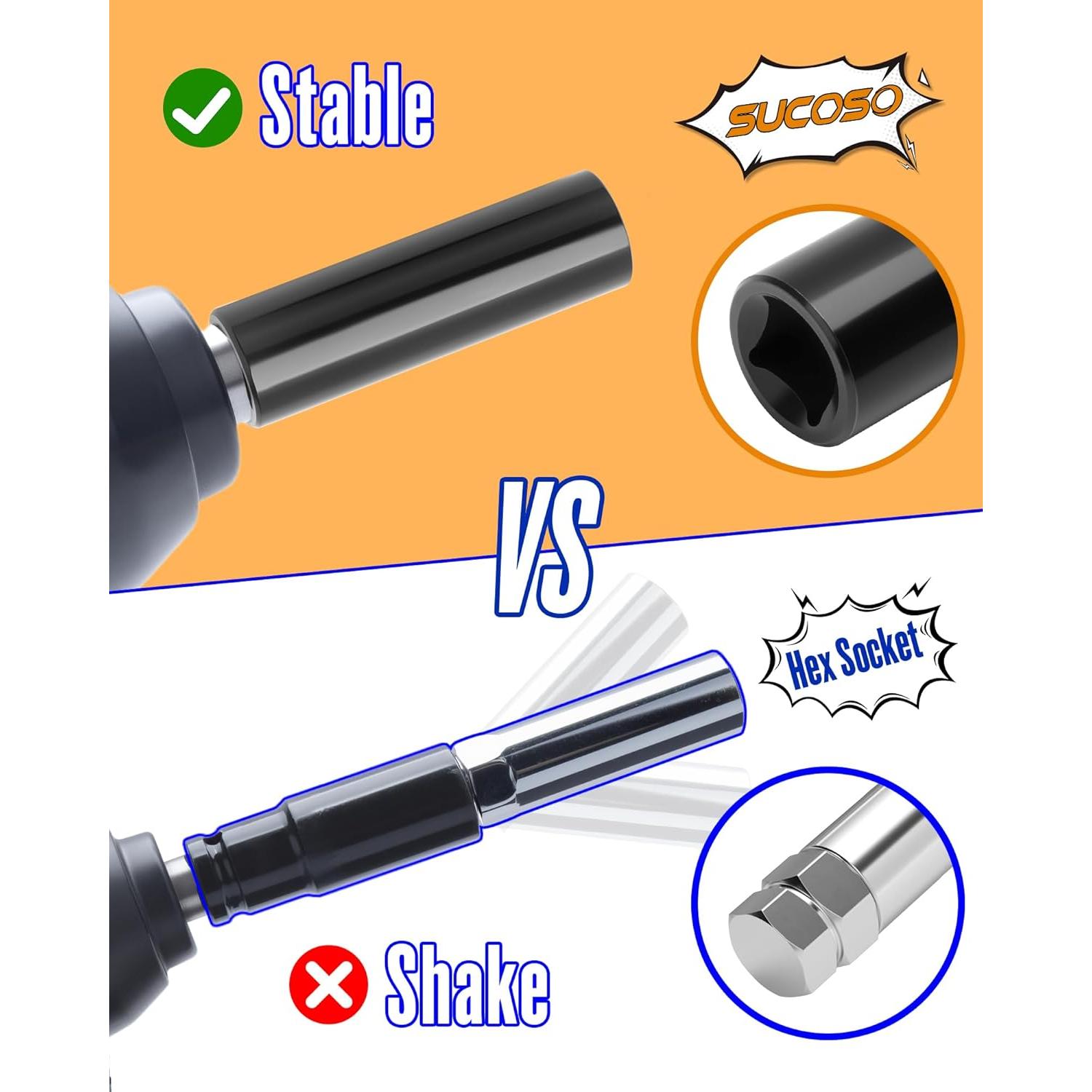 Juego de 10 Llaves de Tuerca Spline 1/2" SUCOSO con Extensión