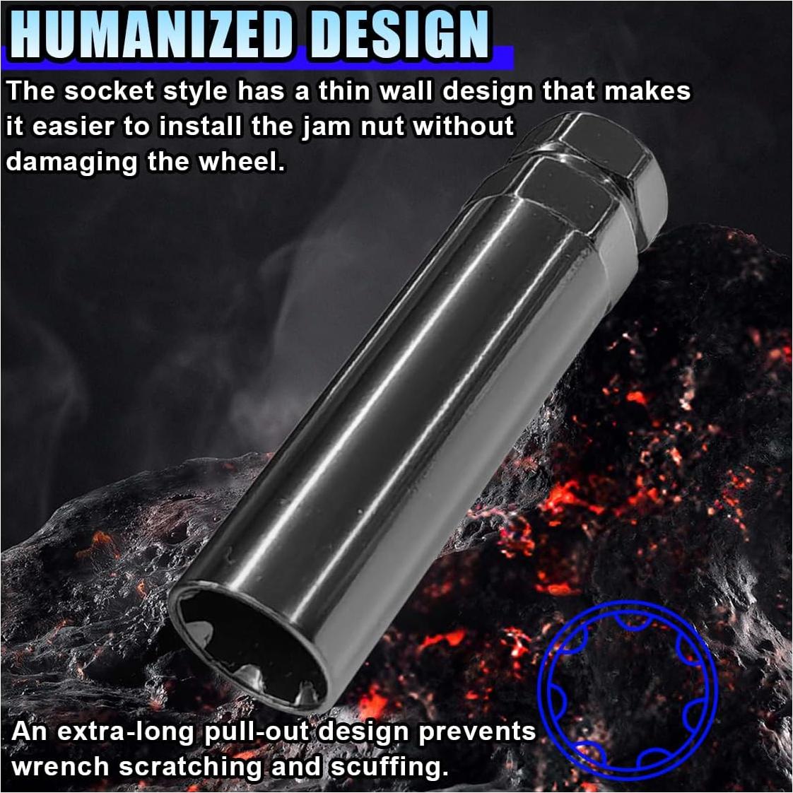 Llave de Tuerca de 7 Estrías LAINLOY 21mm 22mm Acero Negro