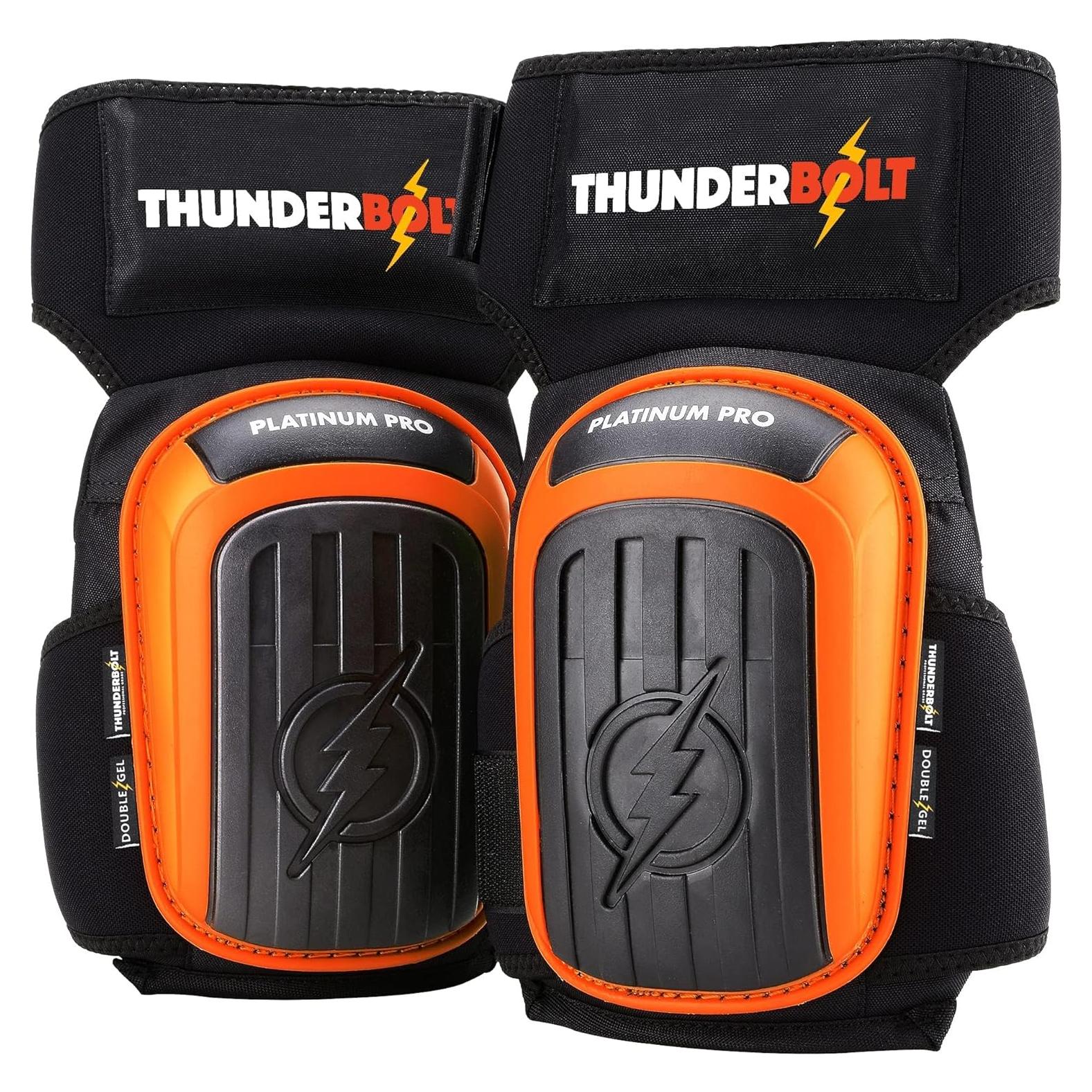 Rodilleras Thunderbolt Platino Pro Gel Doble 2025