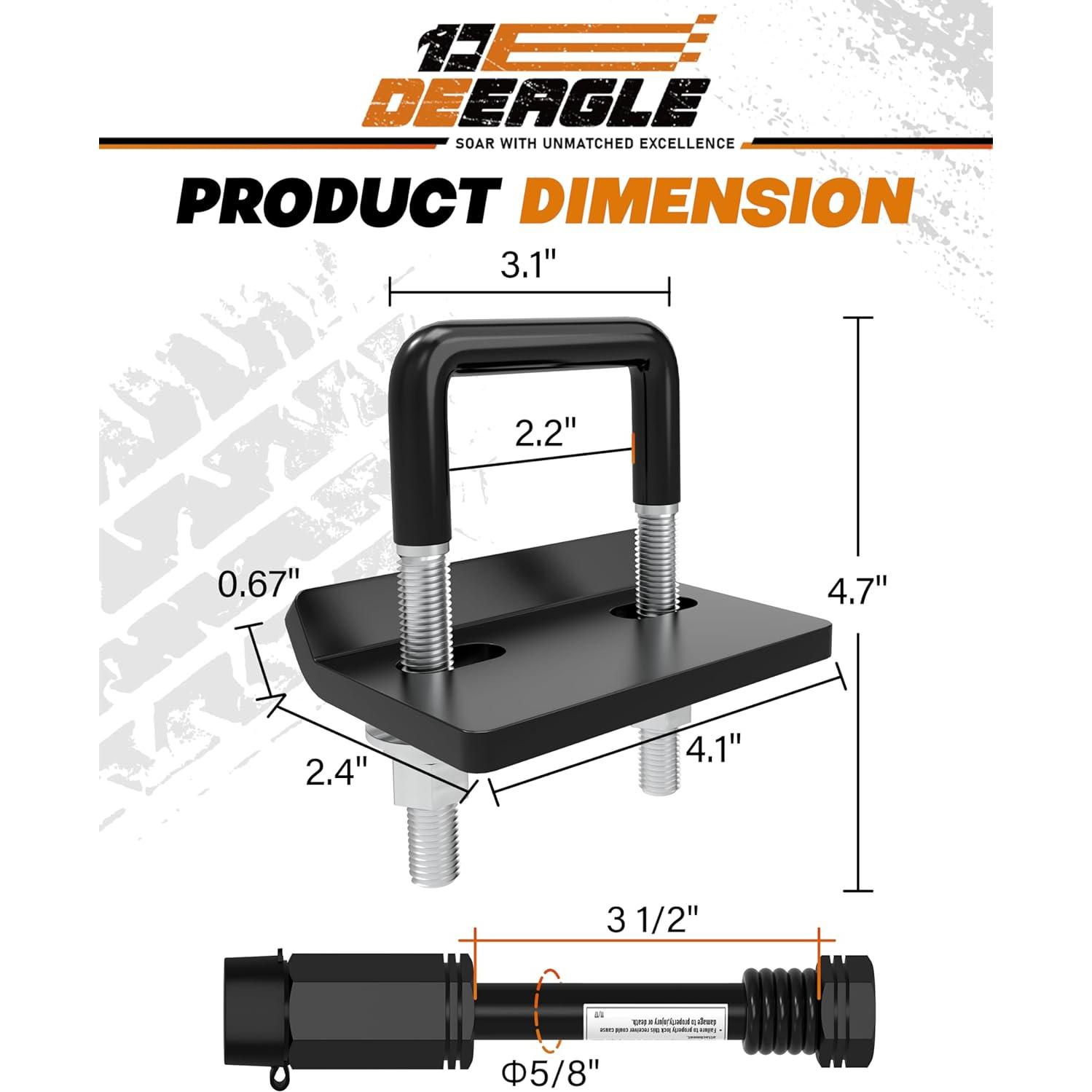 Kit de Clavo Anti Rattle DEEAGLE 2" Ajuste Universal