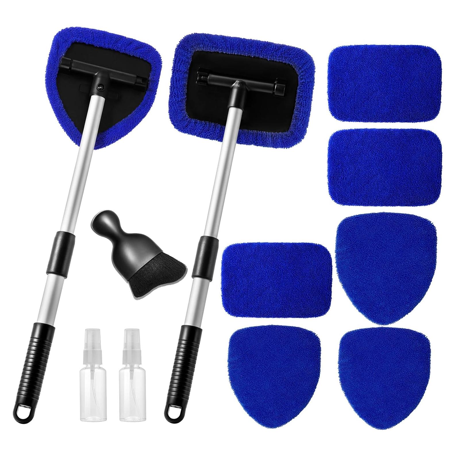Kit de limpieza de parabrisas Qydipclin 11 piezas con microfibra