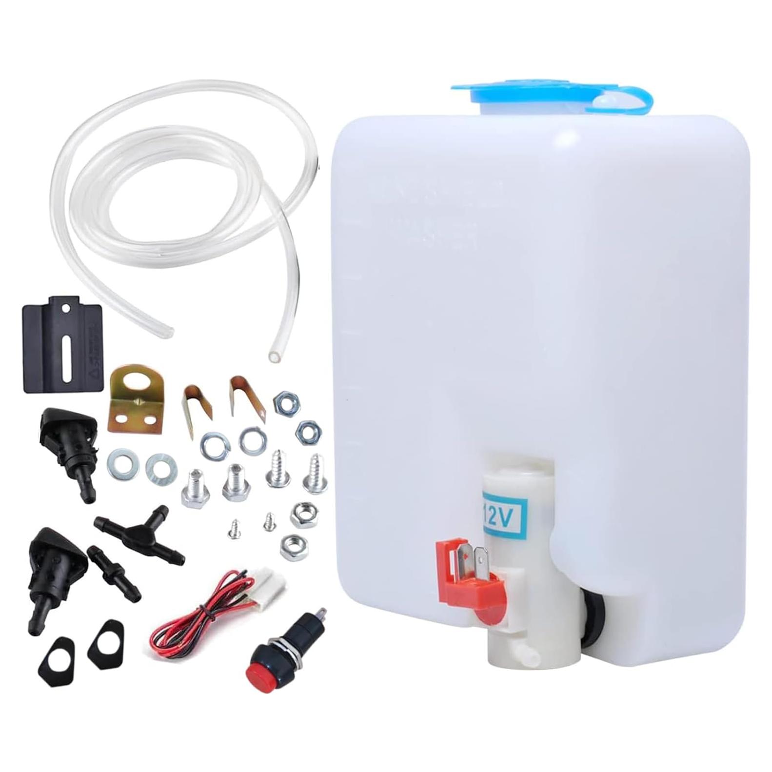 Kit de lavado de parabrisas Wadoy 12V con bomba y accesorios