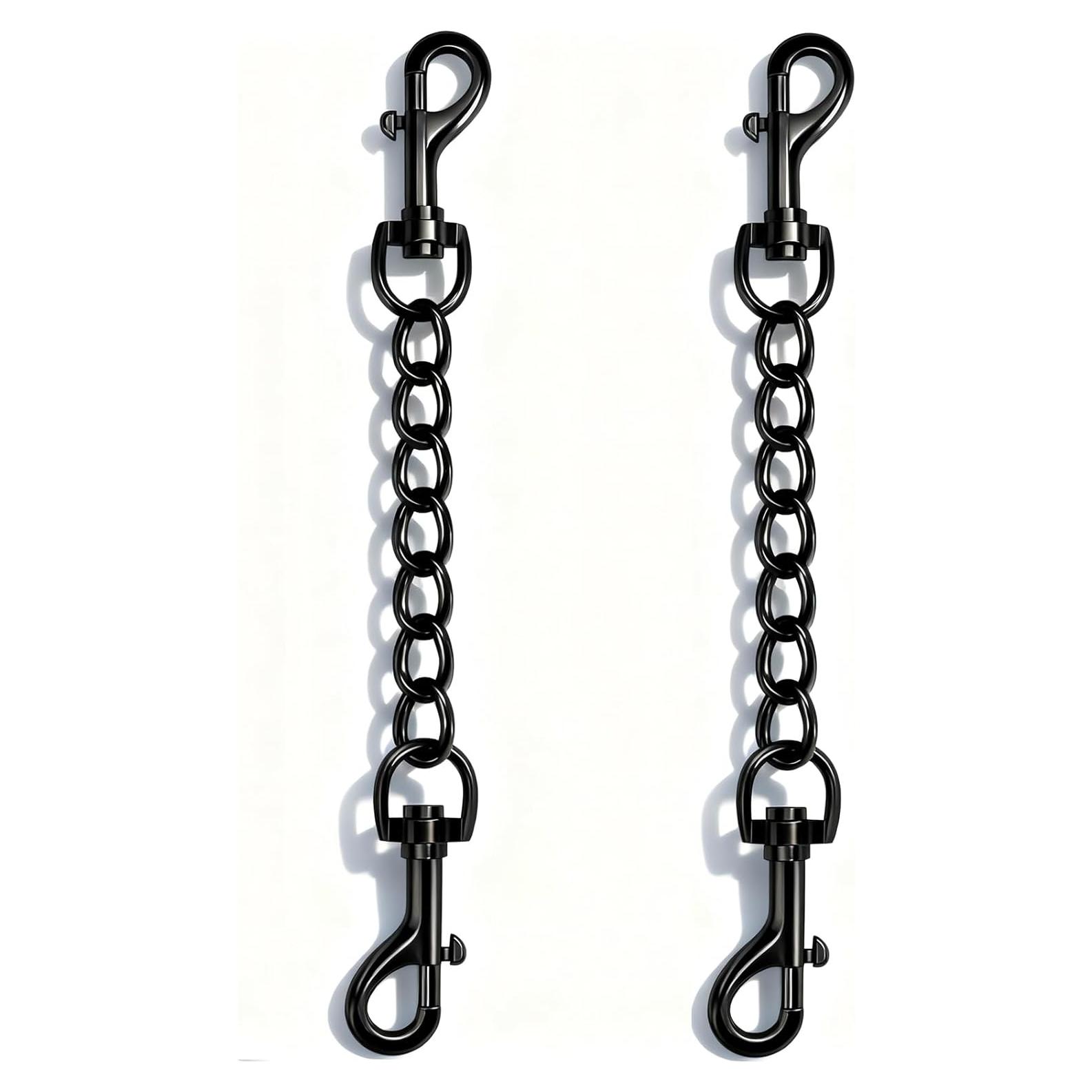 Clip de Seguridad para Collar de Perro IVIA PET - 2 Pcs Mediano Negro