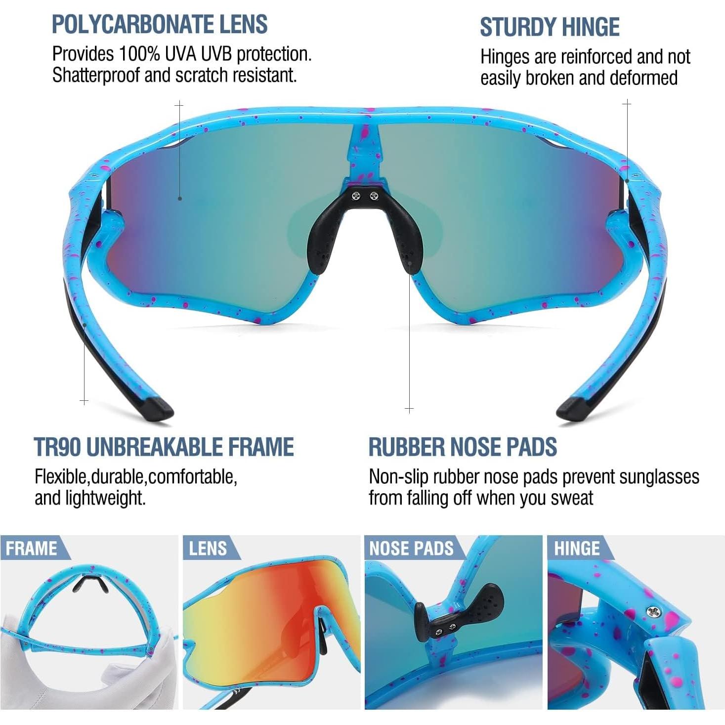 Gafas de sol deportivas para niños DUCO DK268 UV400