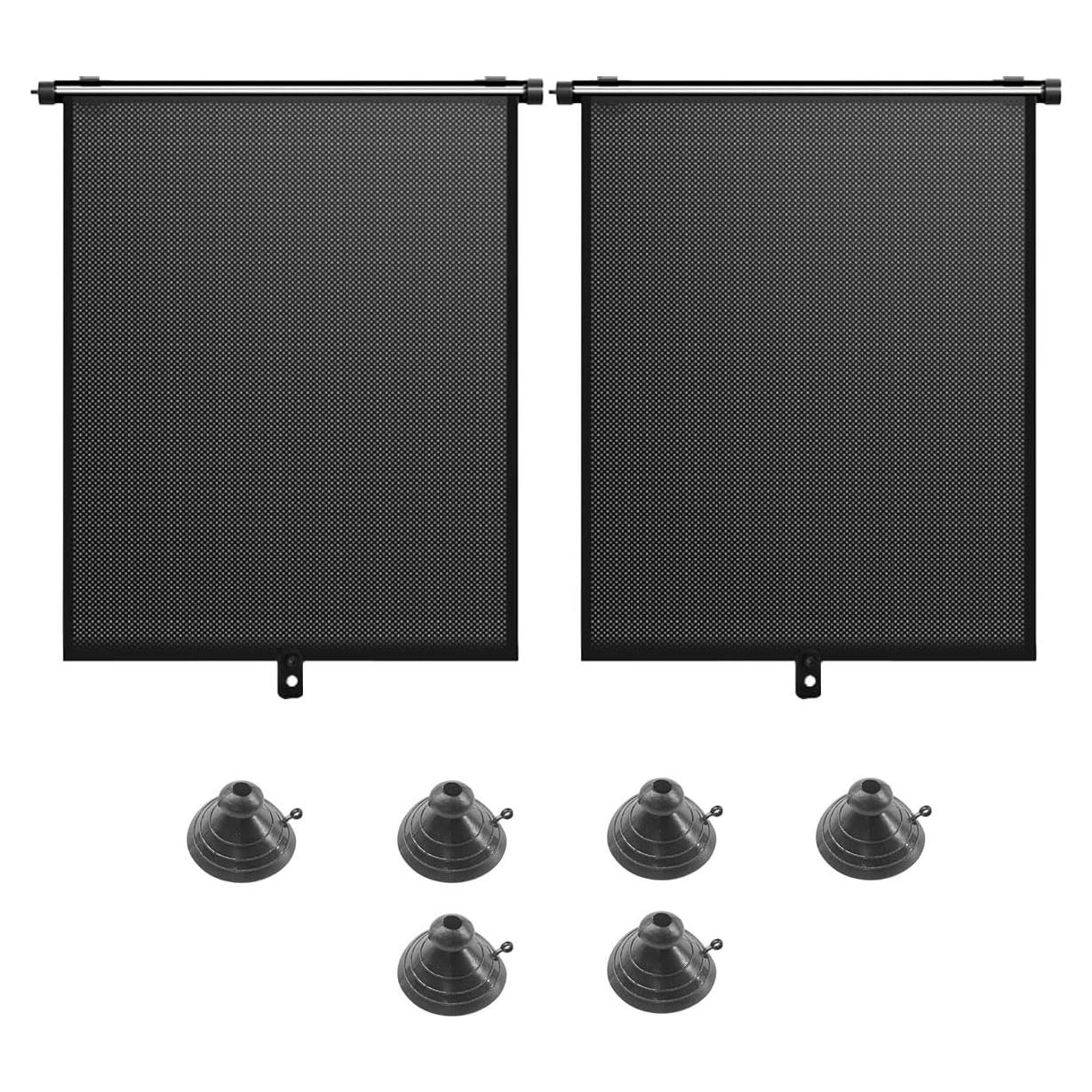 Protector Solar Retráctil DUSCOKE para Ventana de Auto 46.99x35.88cm