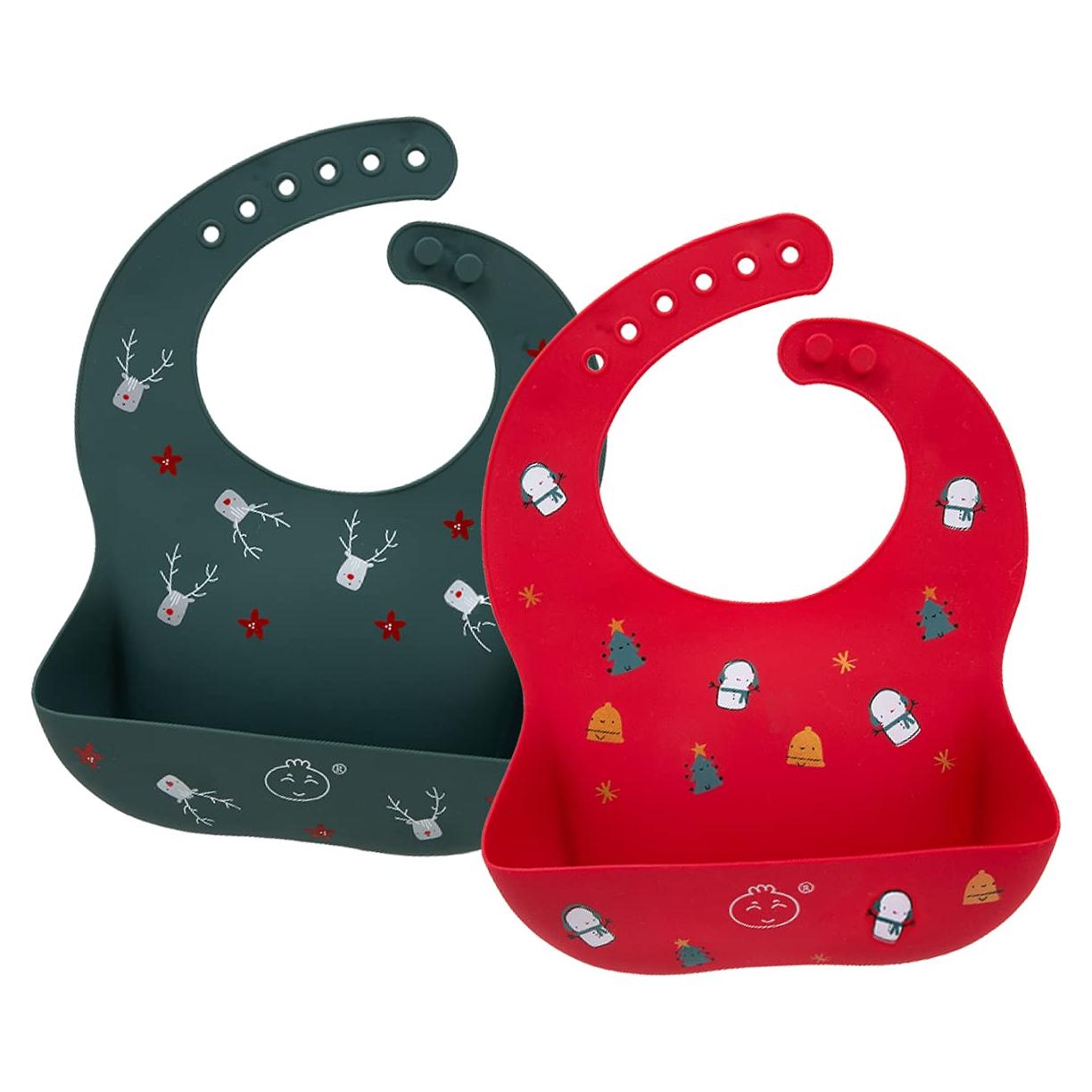 Babero de Silicona Ajustable Little Dimsum - Impermeable y Suave