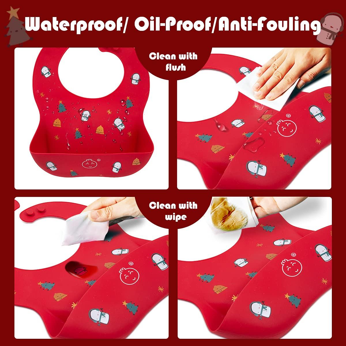 Babero de Silicona Ajustable Little Dimsum - Impermeable y Suave