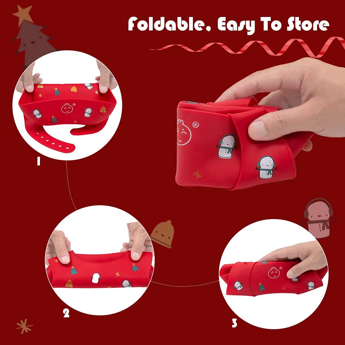 Babero de Silicona Ajustable Little Dimsum - Impermeable y Suave