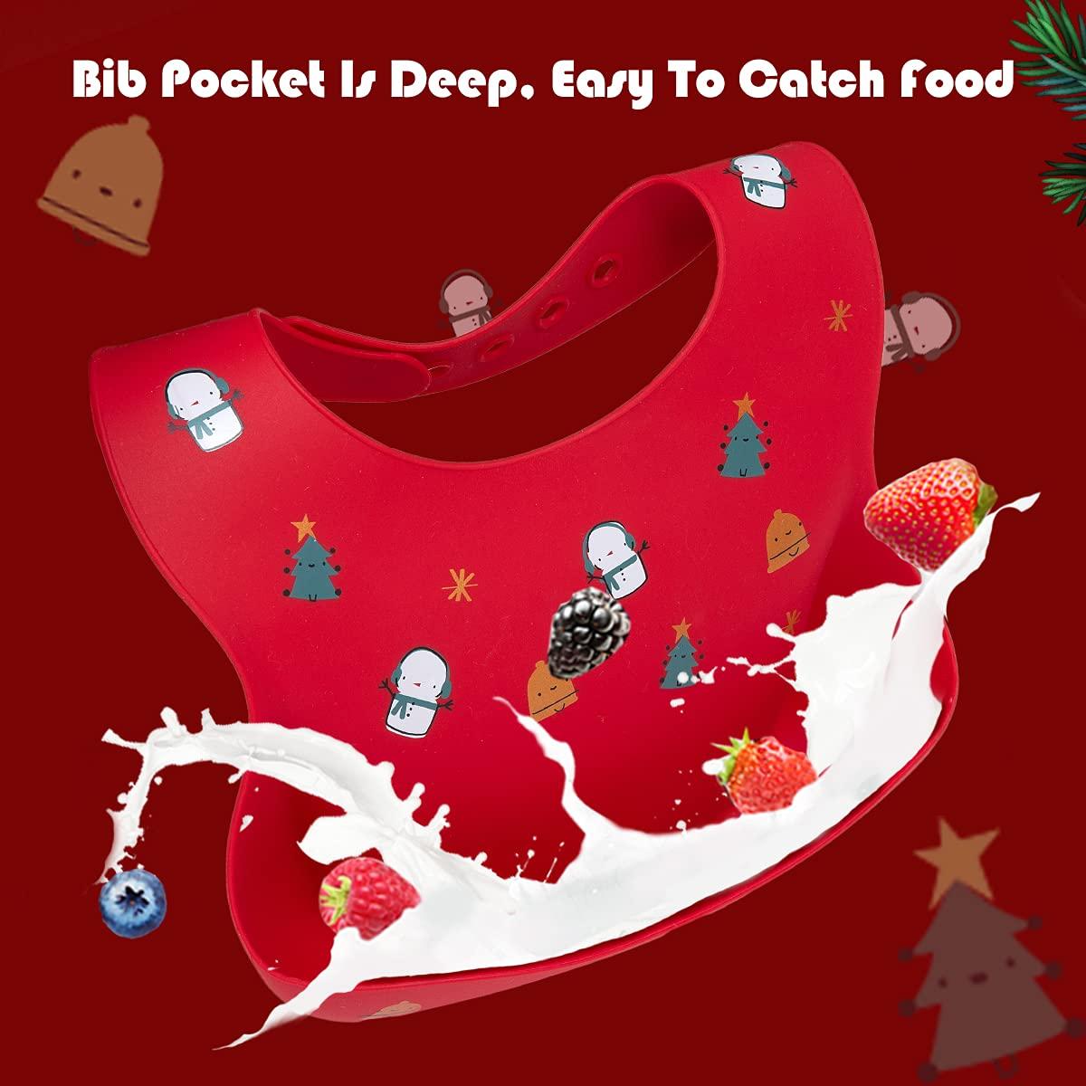 Babero de Silicona Ajustable Little Dimsum - Impermeable y Suave