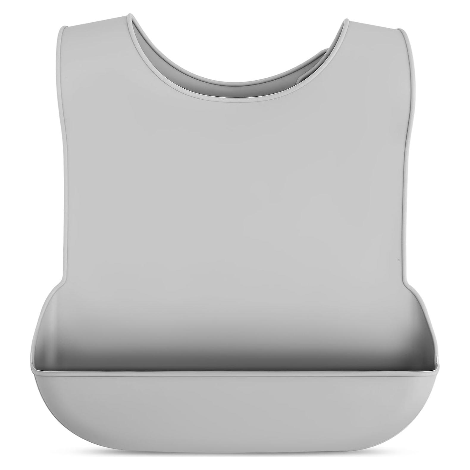 Babero de Silicona para Adultos FOMIYES - Impermeable y Ajustable 42x28cm