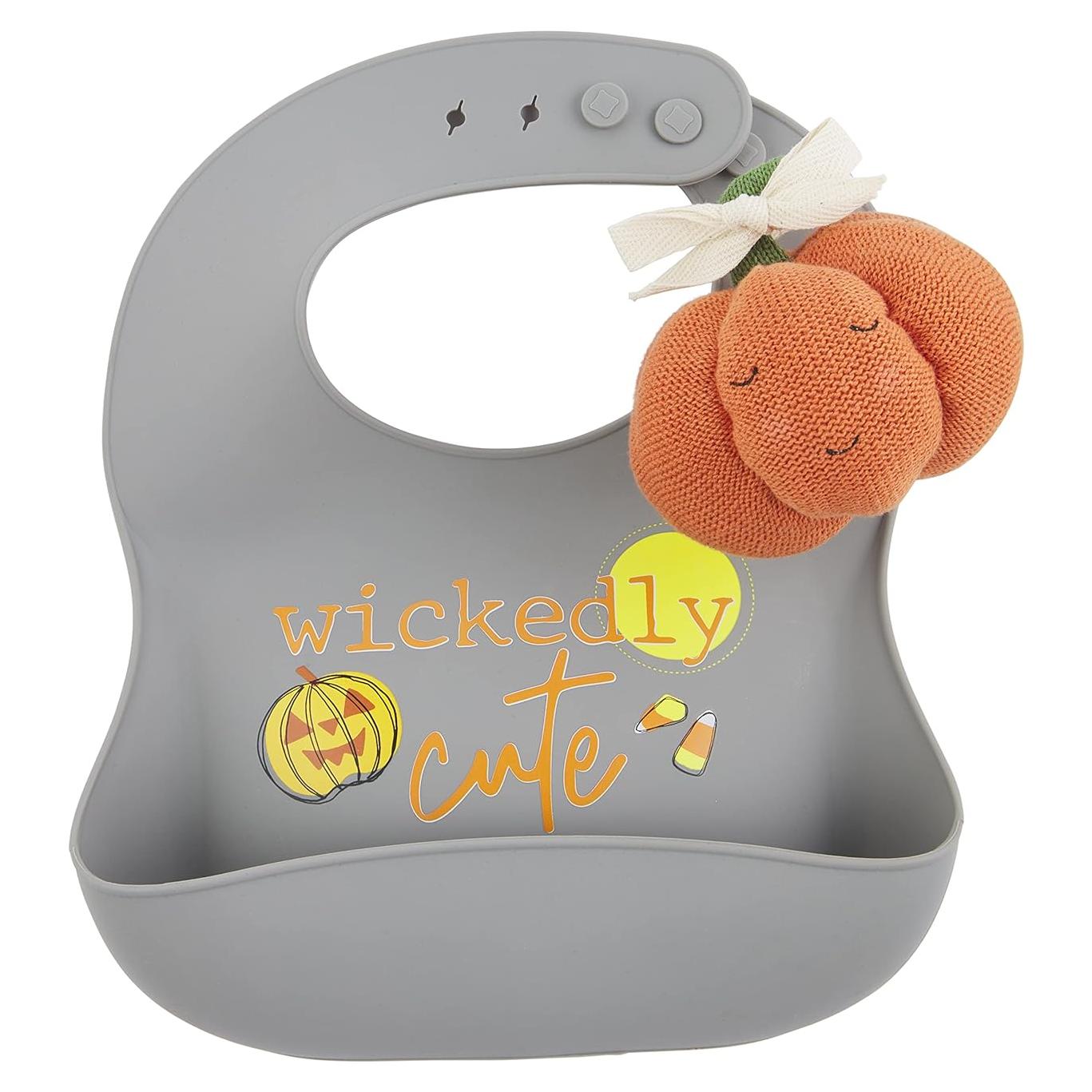 Conjunto de Baberos de Silicona Mud Pie Halloween 2 Piezas