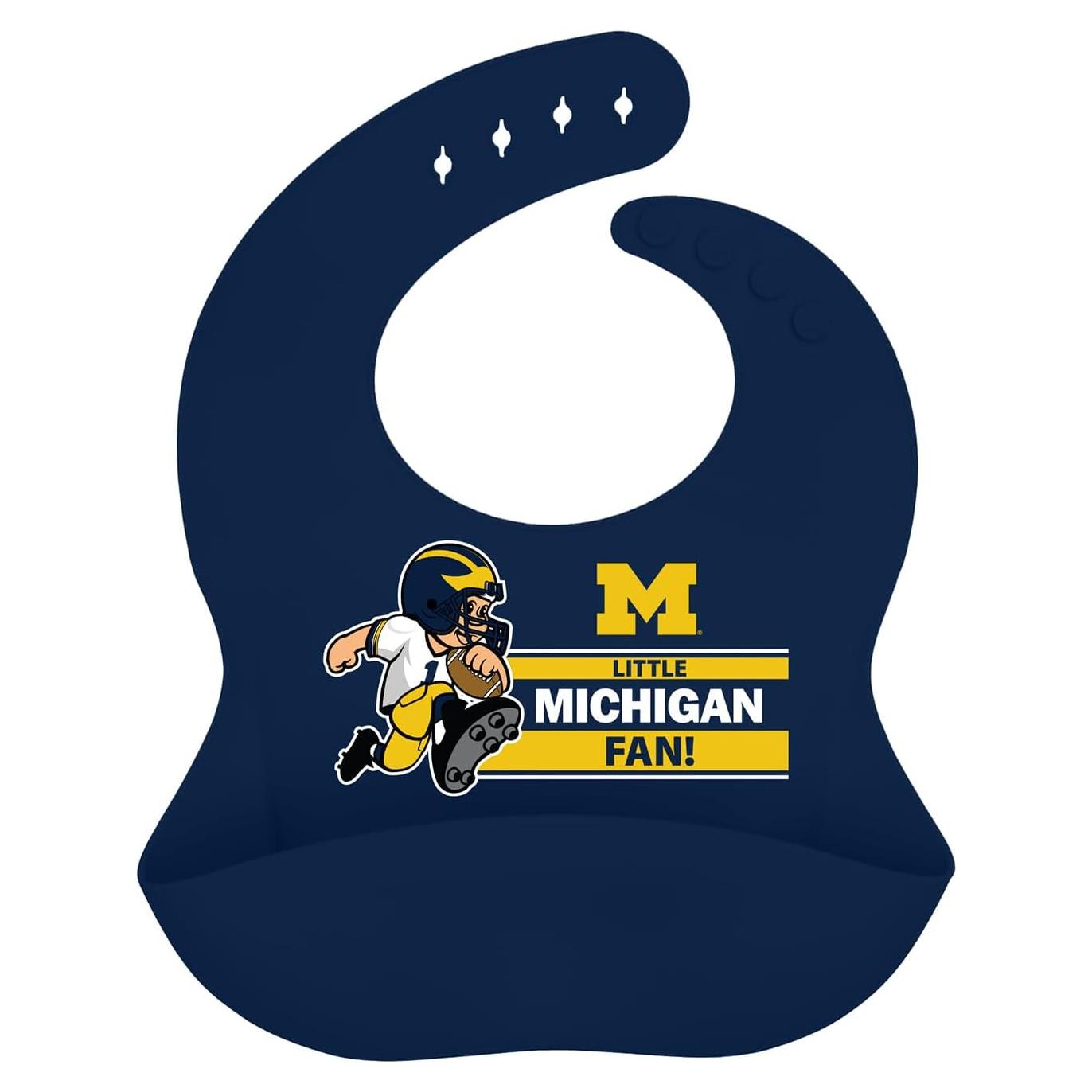 Babero de Silicona Baby Fanatic Michigan - Seguro y Fácil de Limpiar