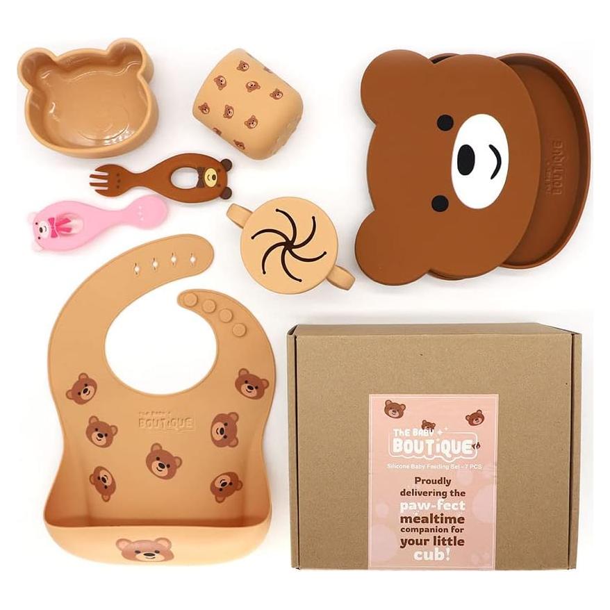 Set de Alimentación de Silicona The Baby Boutique 7 Piezas
