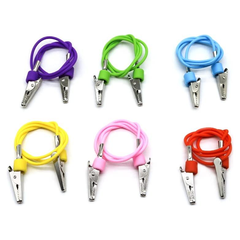 6 Clips Sujetadores de Babero Silicona Impressive Smile 57 cm