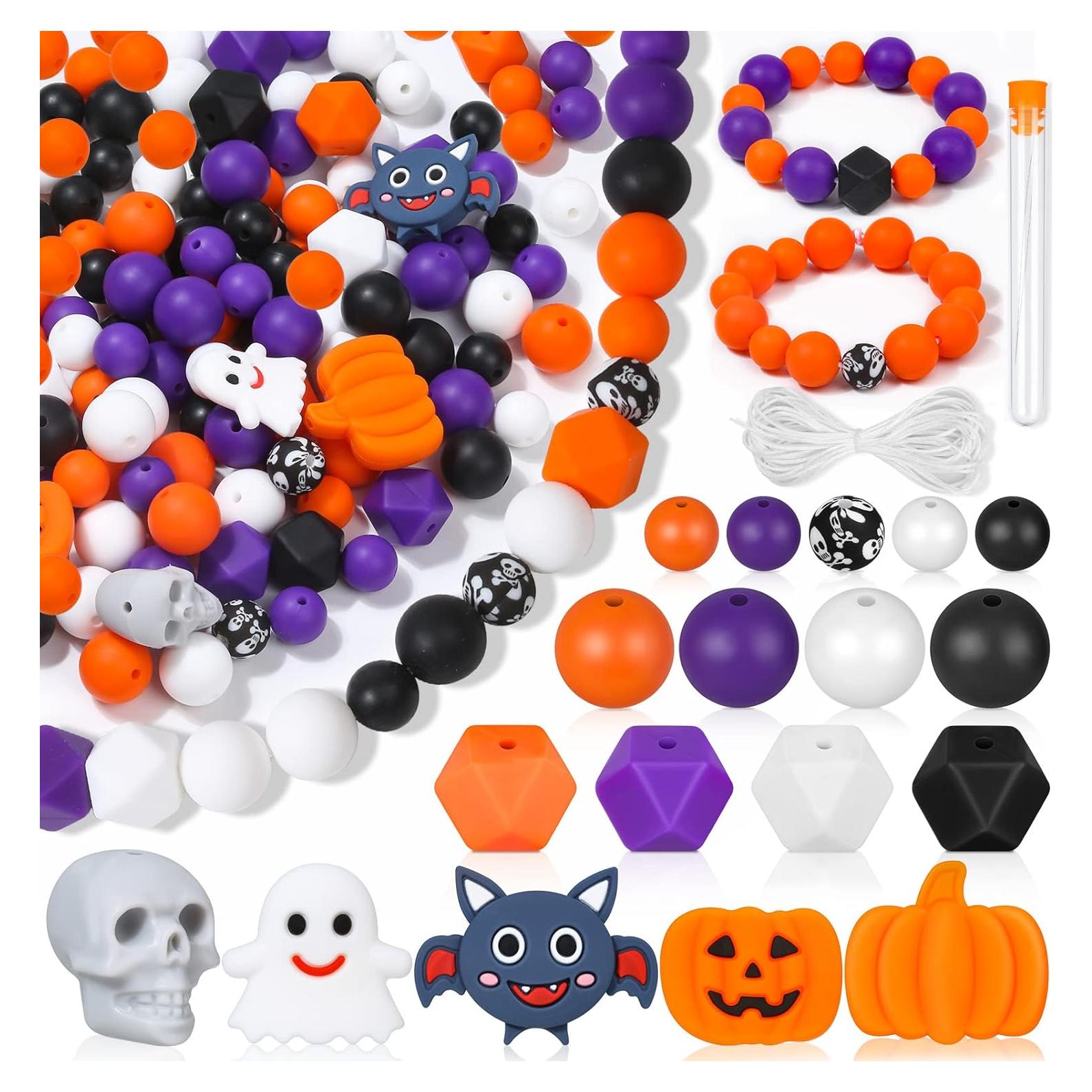 Kit de 145 Perlas de Silicona Halloween Lucomb - Multicolor