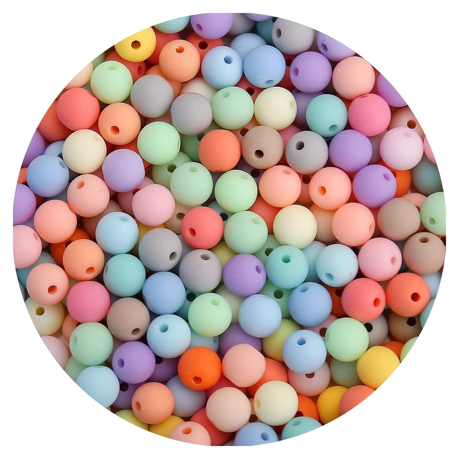 Perlas Acrílicas Redondas 6MM Colores Mezclados Mate BONNY BOXX