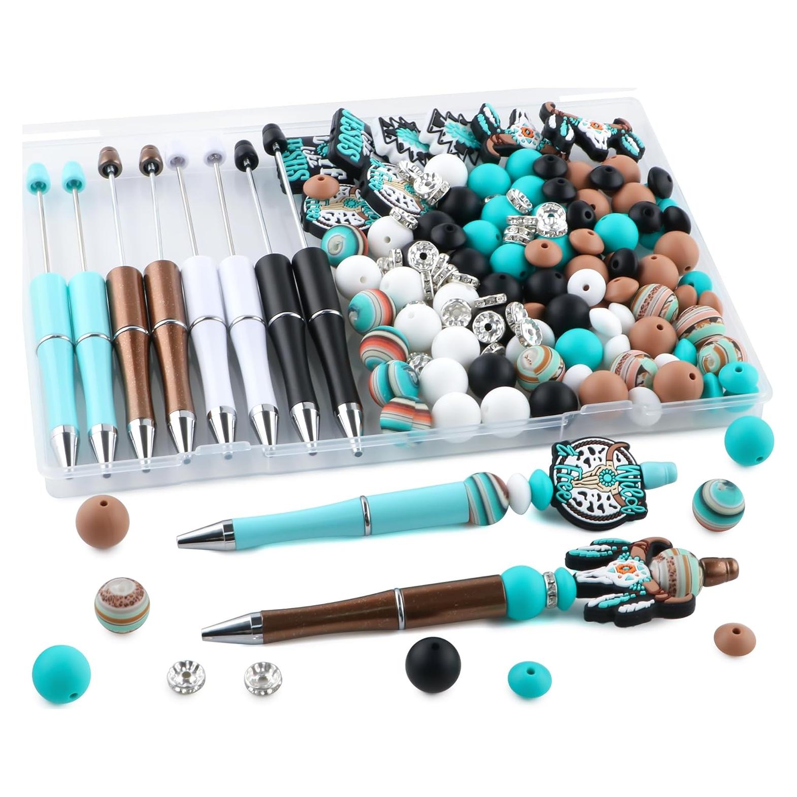 Set de 136 Perlas de Silicona Kovict Multicolor para Manualidades