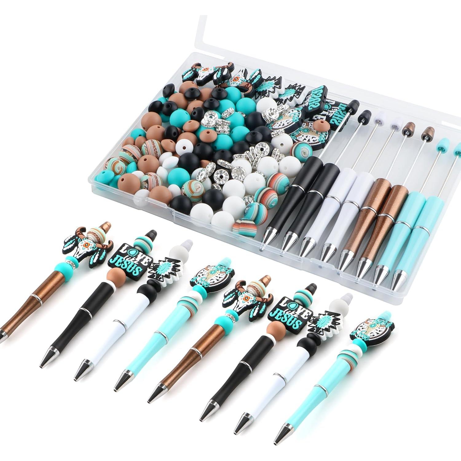 Set de 136 Perlas de Silicona Kovict Multicolor para Manualidades