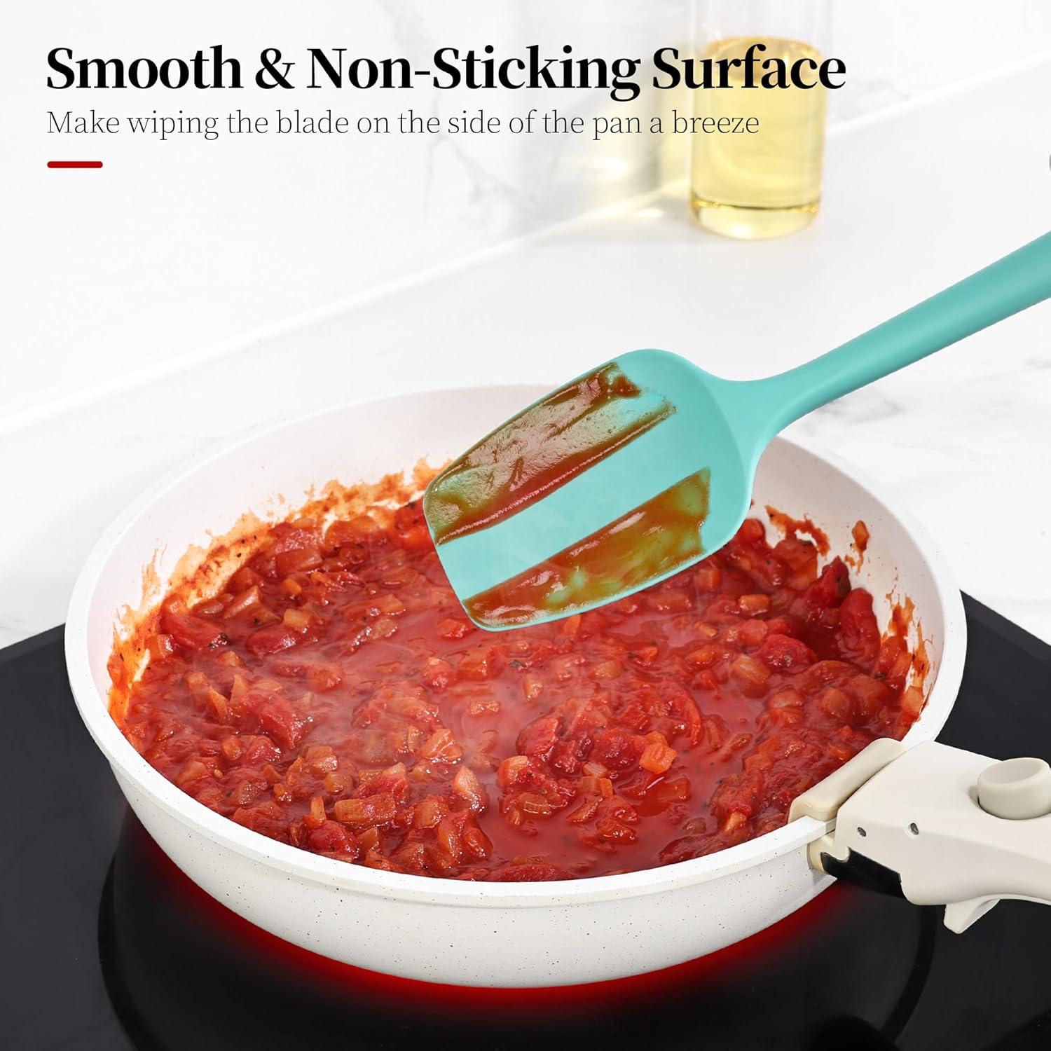 Juego de Espátulas de Silicona Lilybeam 3 Pcs Resistente al Calor