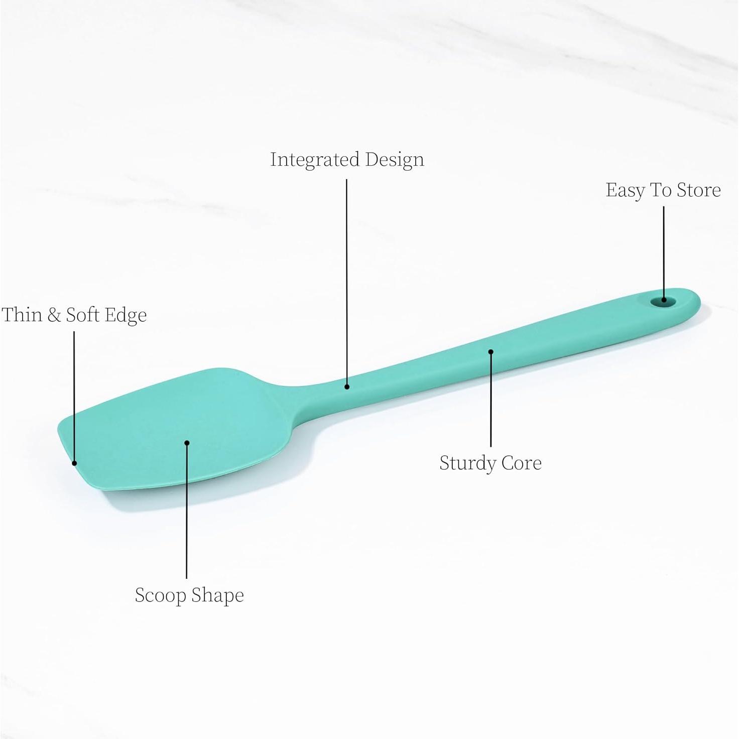 Juego de Espátulas de Silicona Lilybeam 3 Pcs Resistente al Calor