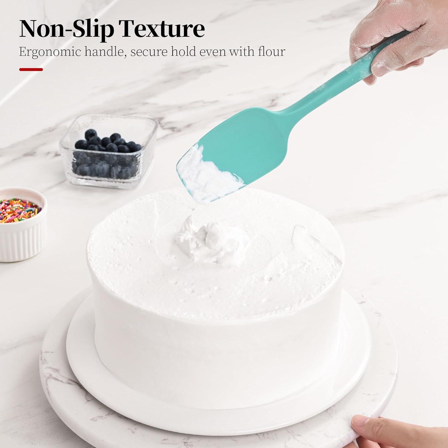 Juego de Espátulas de Silicona Lilybeam 3 Pcs Resistente al Calor