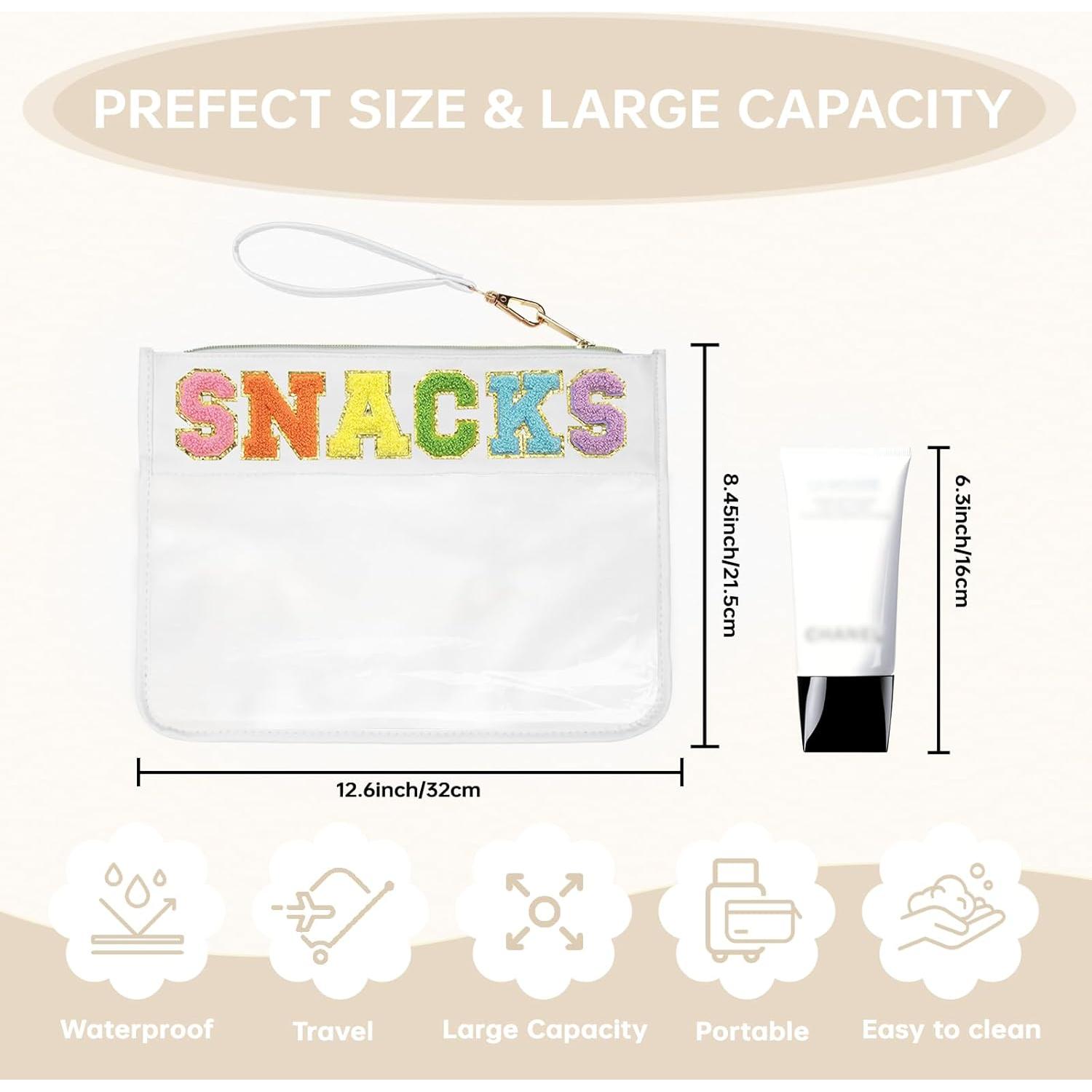 Bolsa de Maquillaje Transparente Burskit con Cierre 33x24.9cm