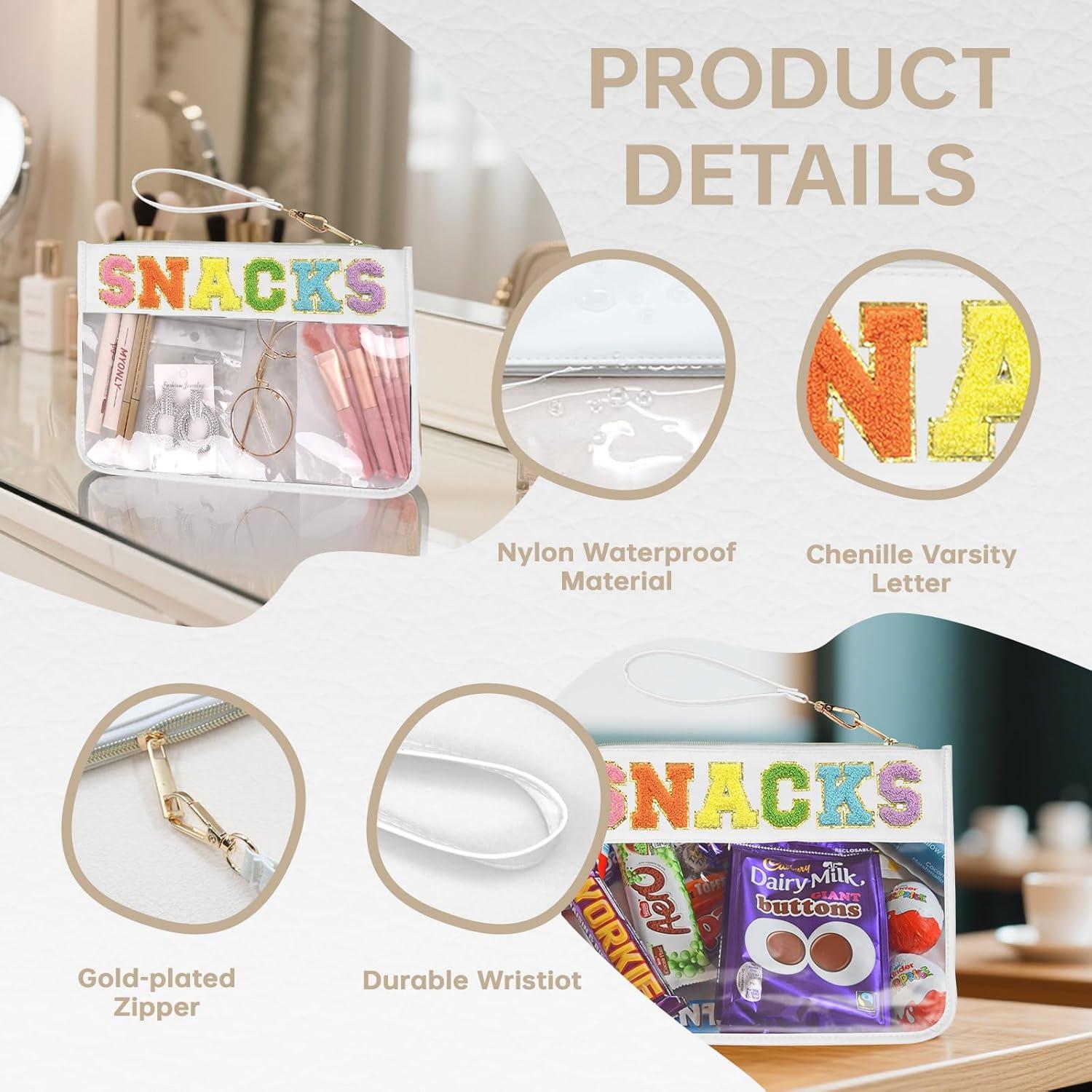 Bolsa de Maquillaje Transparente Burskit con Cierre 33x24.9cm