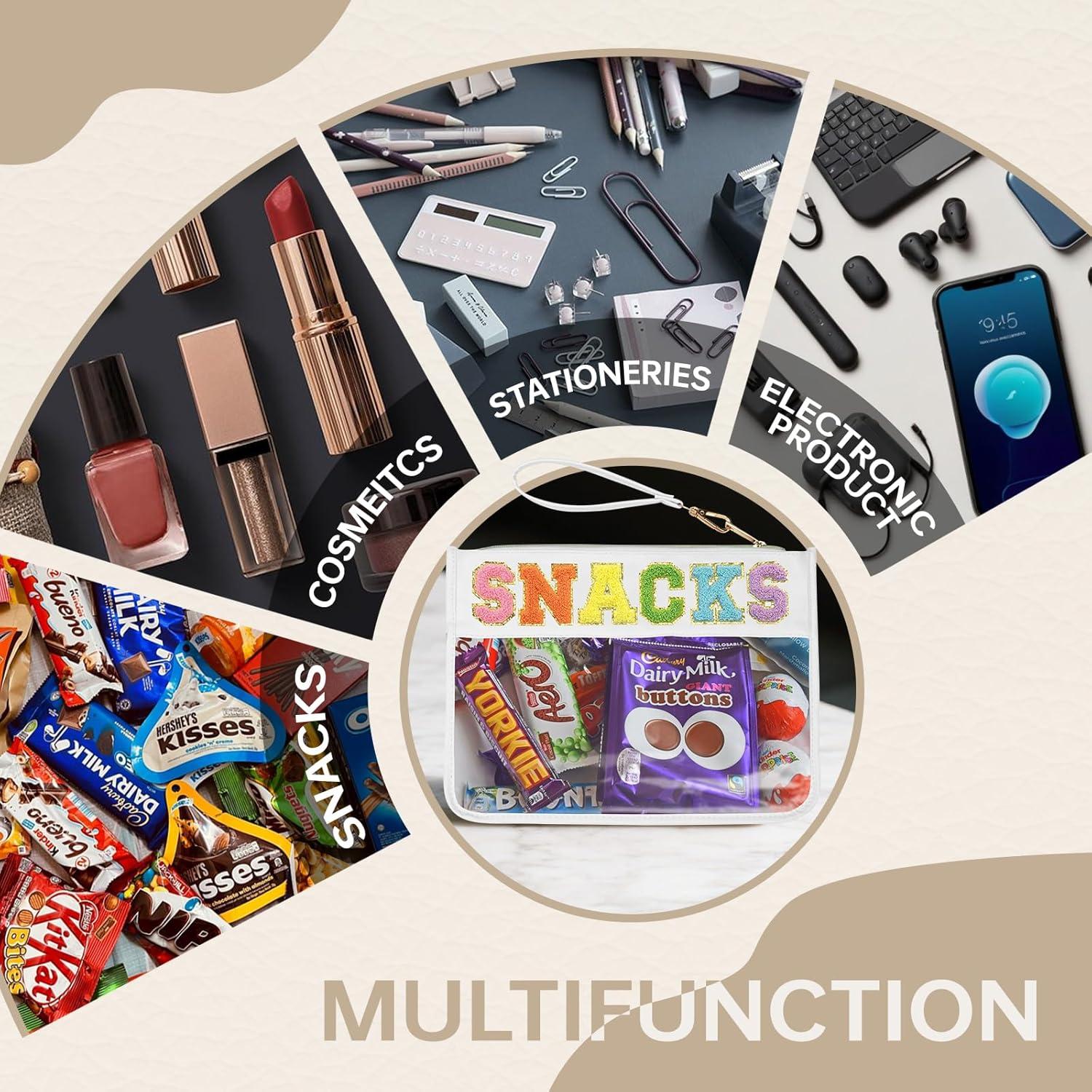 Bolsa de Maquillaje Transparente Burskit con Cierre 33x24.9cm