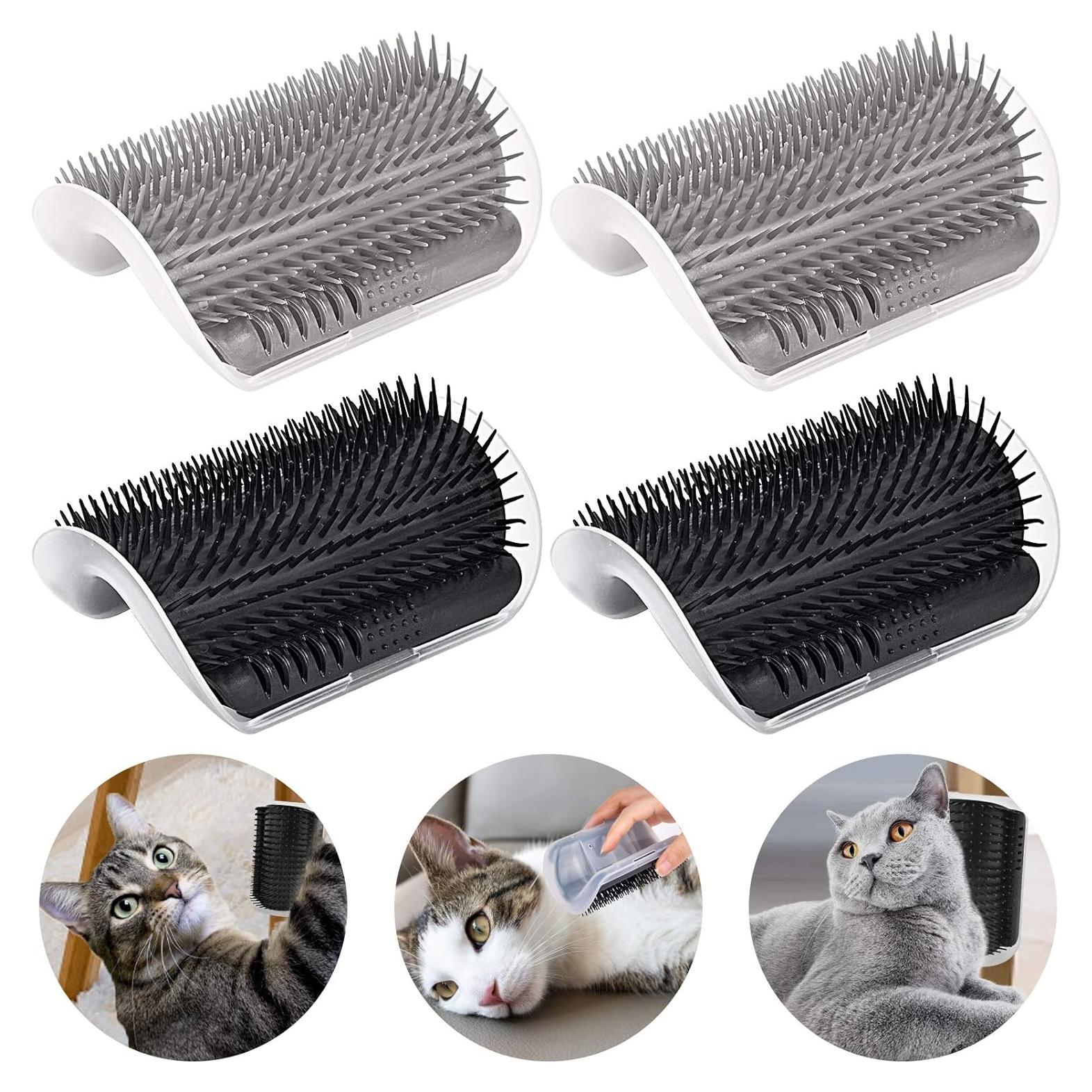 Arco de Autocuidado para Gatos Milky House 4PCS Cepillos Suaves