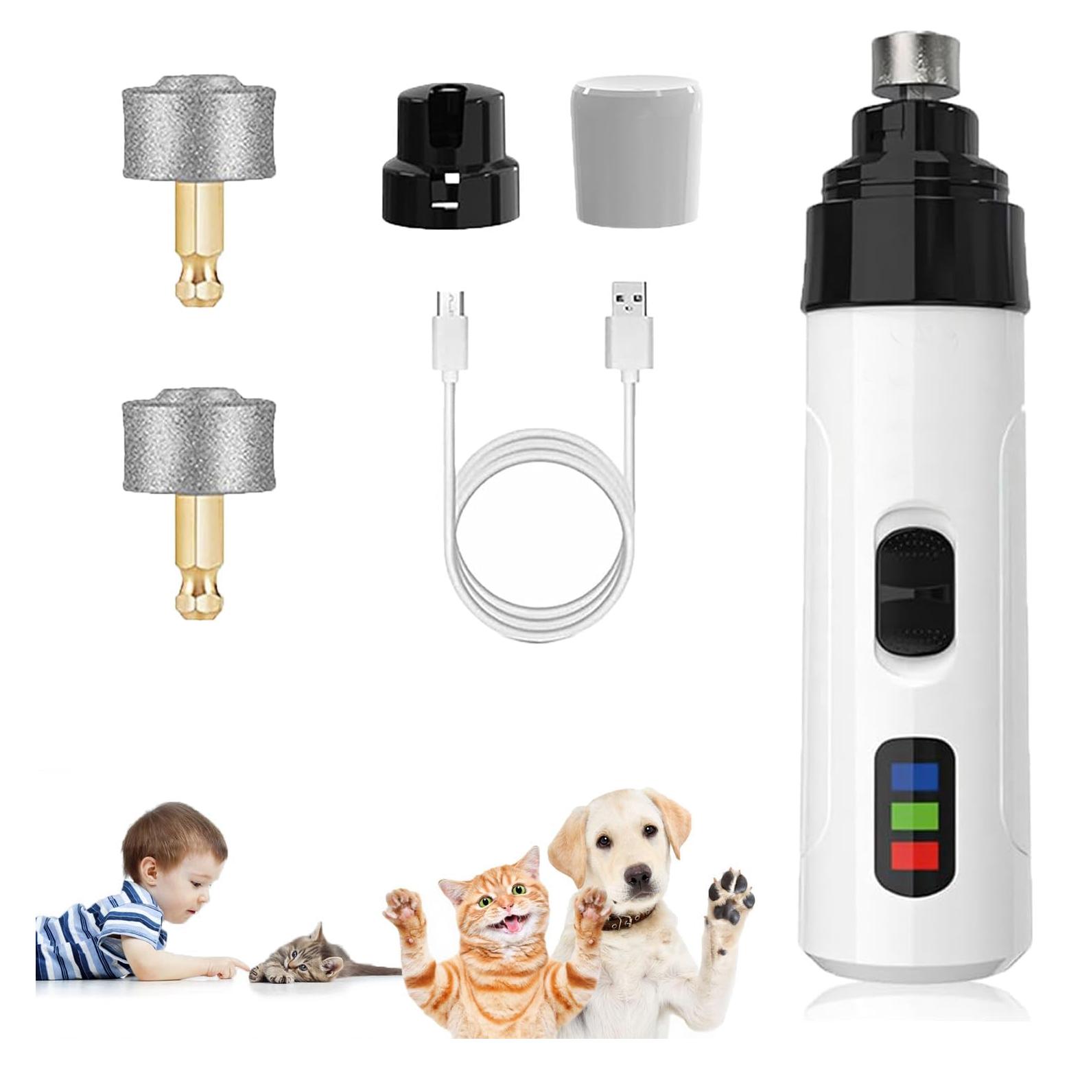 Cortador de Uñas para Perros Genérico Recargable USB con Luz LED