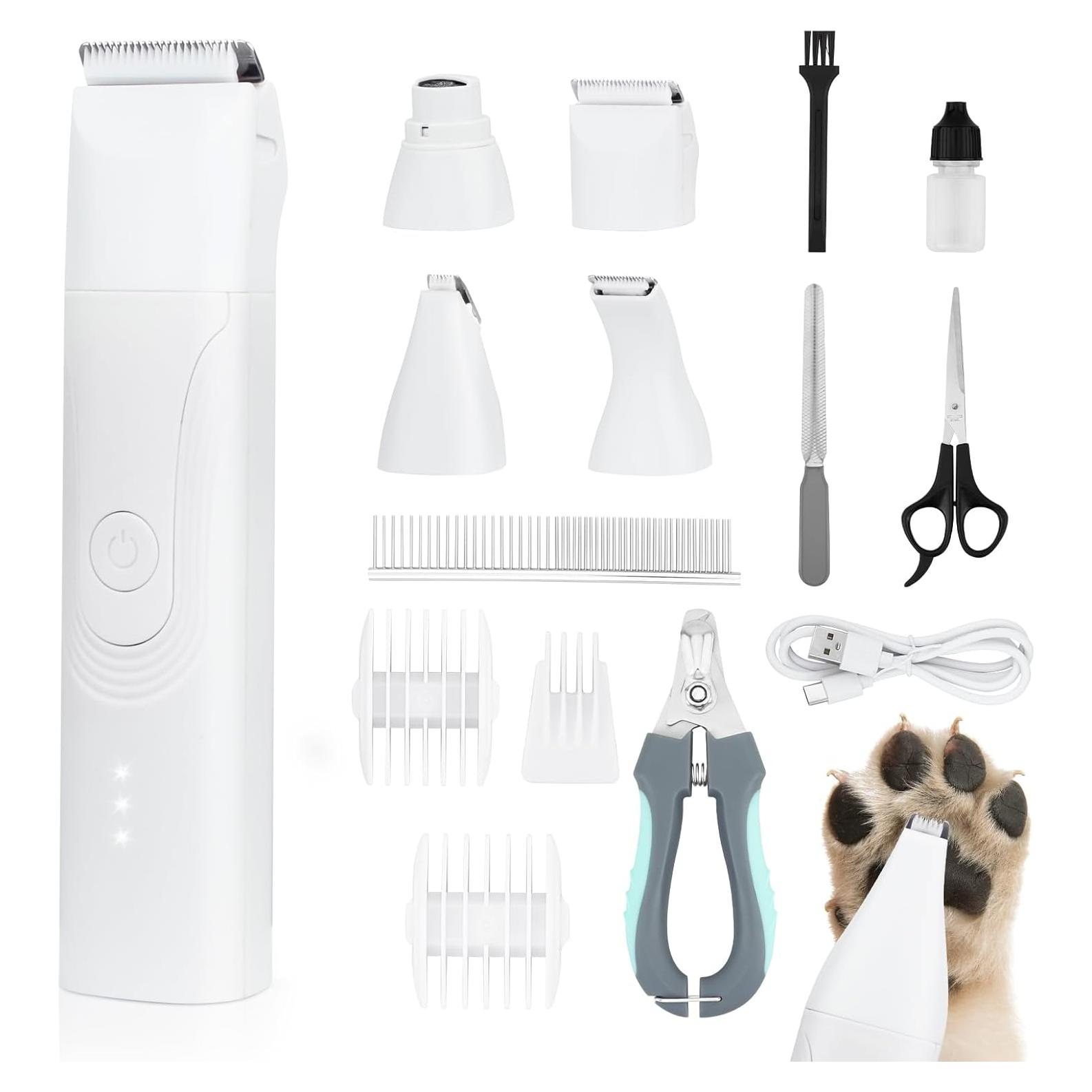 Kit de Aseo para Perros ATESON 14 en 1 Impermeable y Silencioso