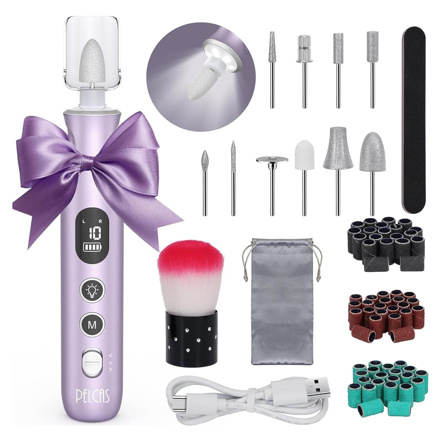 Taladro Eléctrico para Uñas PELCAS Inalámbrico 10 Velocidades