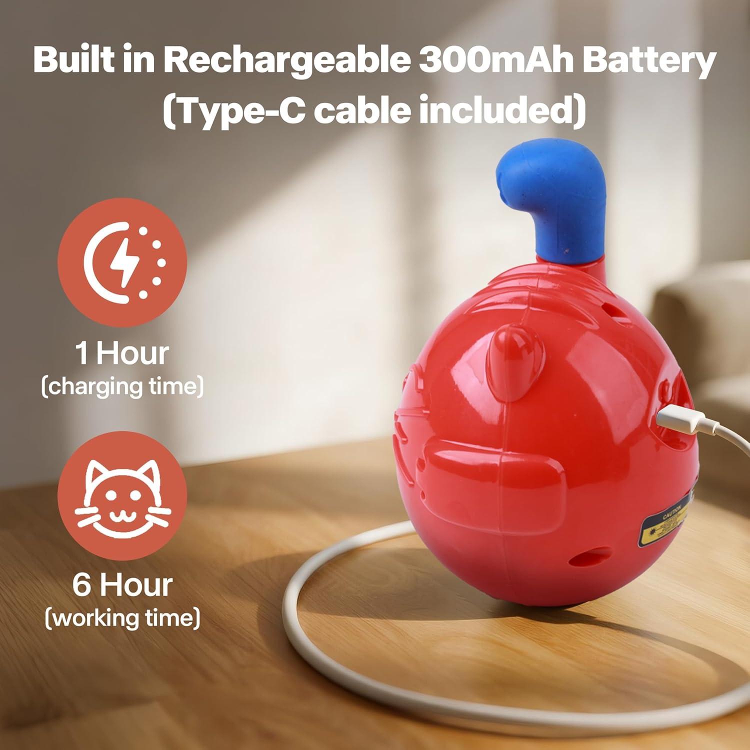 Juguete láser interactivo para gatos Pet Prime 360° recargable