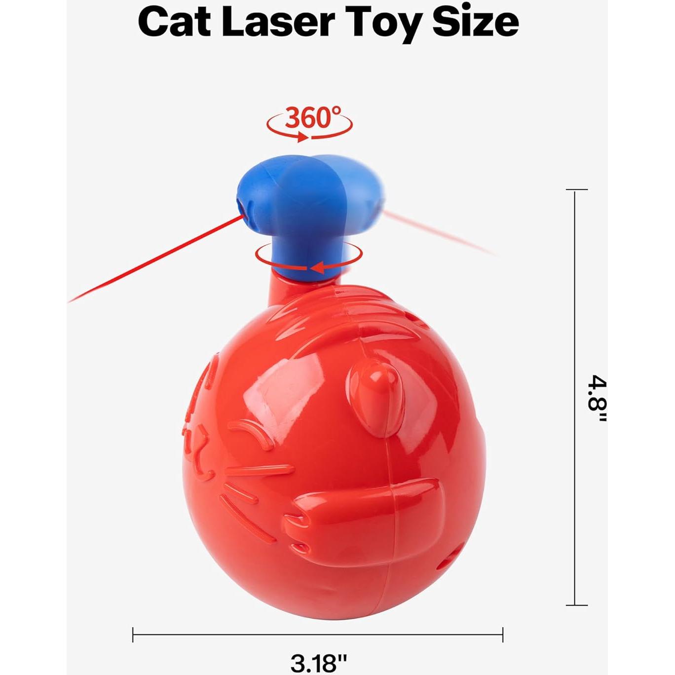 Juguete láser interactivo para gatos Pet Prime 360° recargable