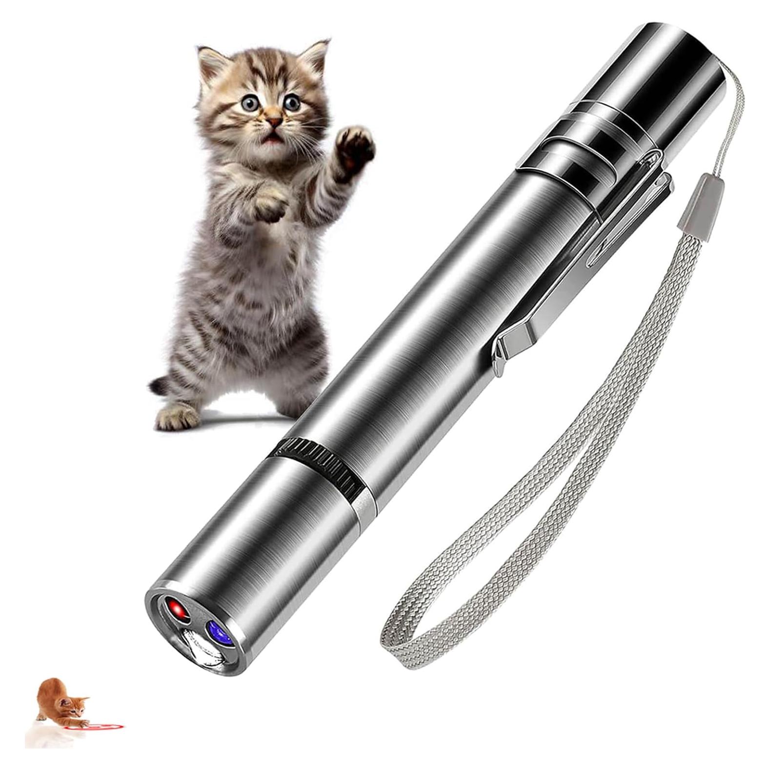 Juguete Interactivo para Gatos con Puntero Láser Recargable USB