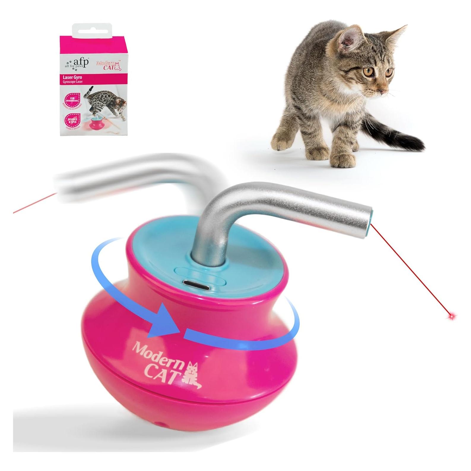 Juguete láser automático para gatos AFP 360° recargable USB
