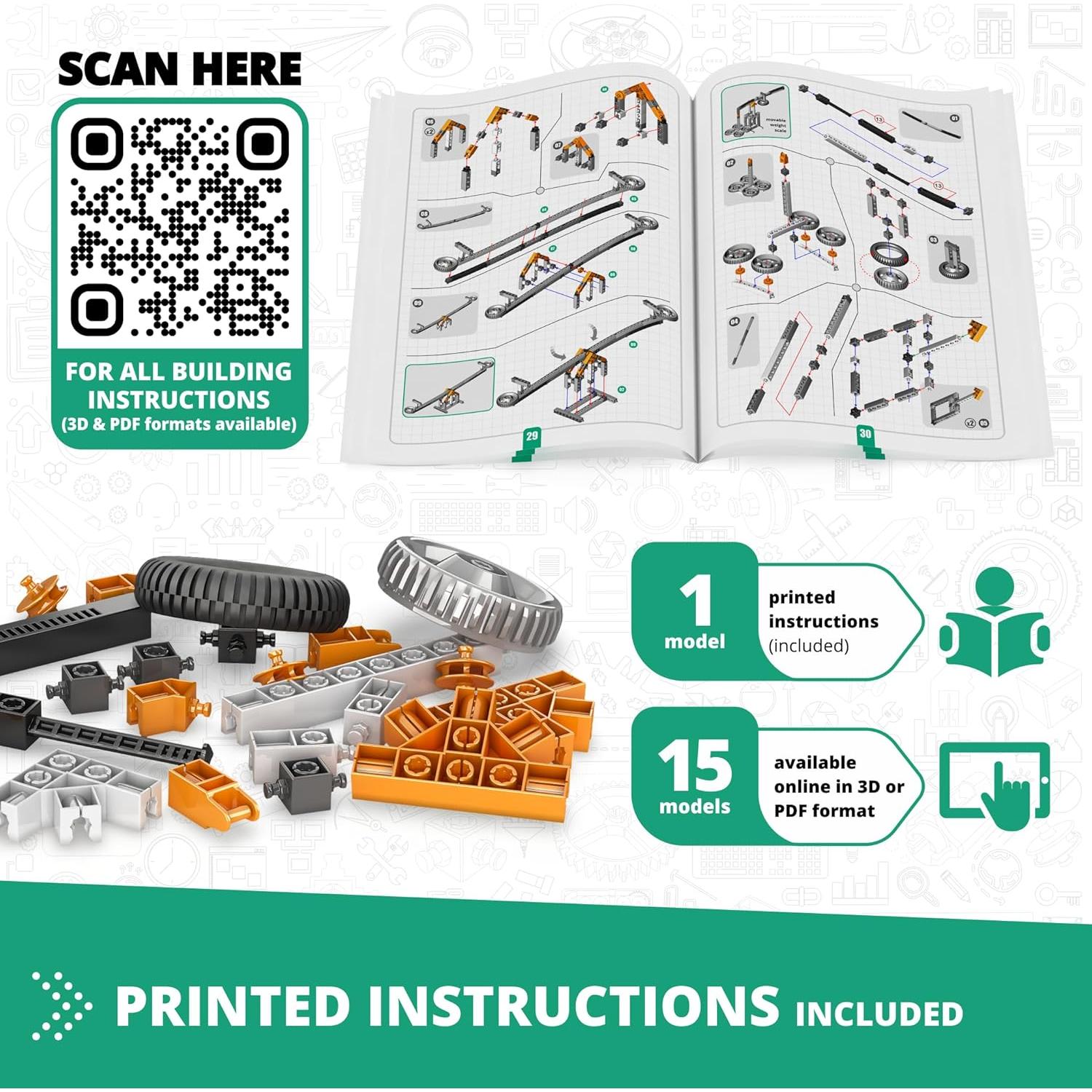 Engino Juguete STEM Mecánica Palancas y Estructuras 9+