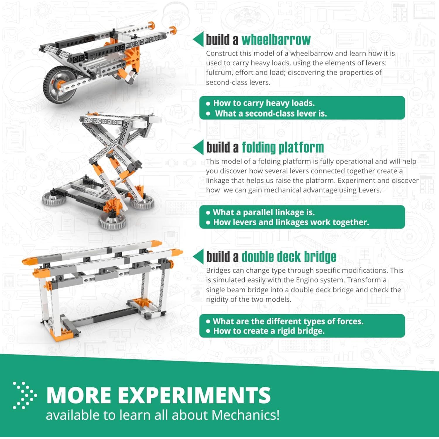 Engino Juguete STEM Mecánica Palancas y Estructuras 9+