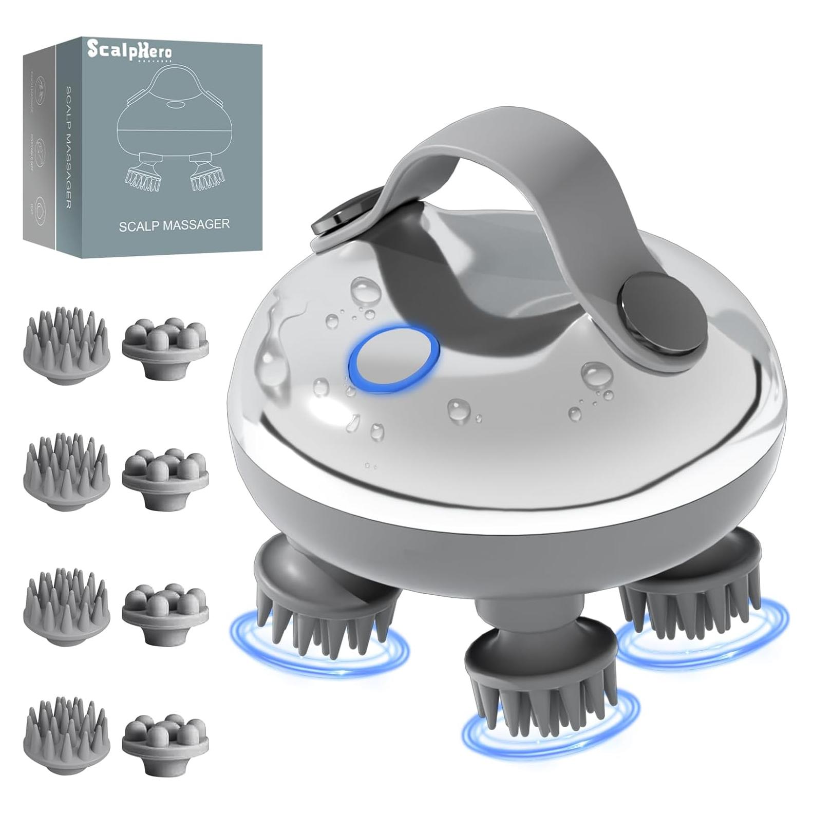 Masajeador de cuero cabelludo ScalpHero Smart con calefacción